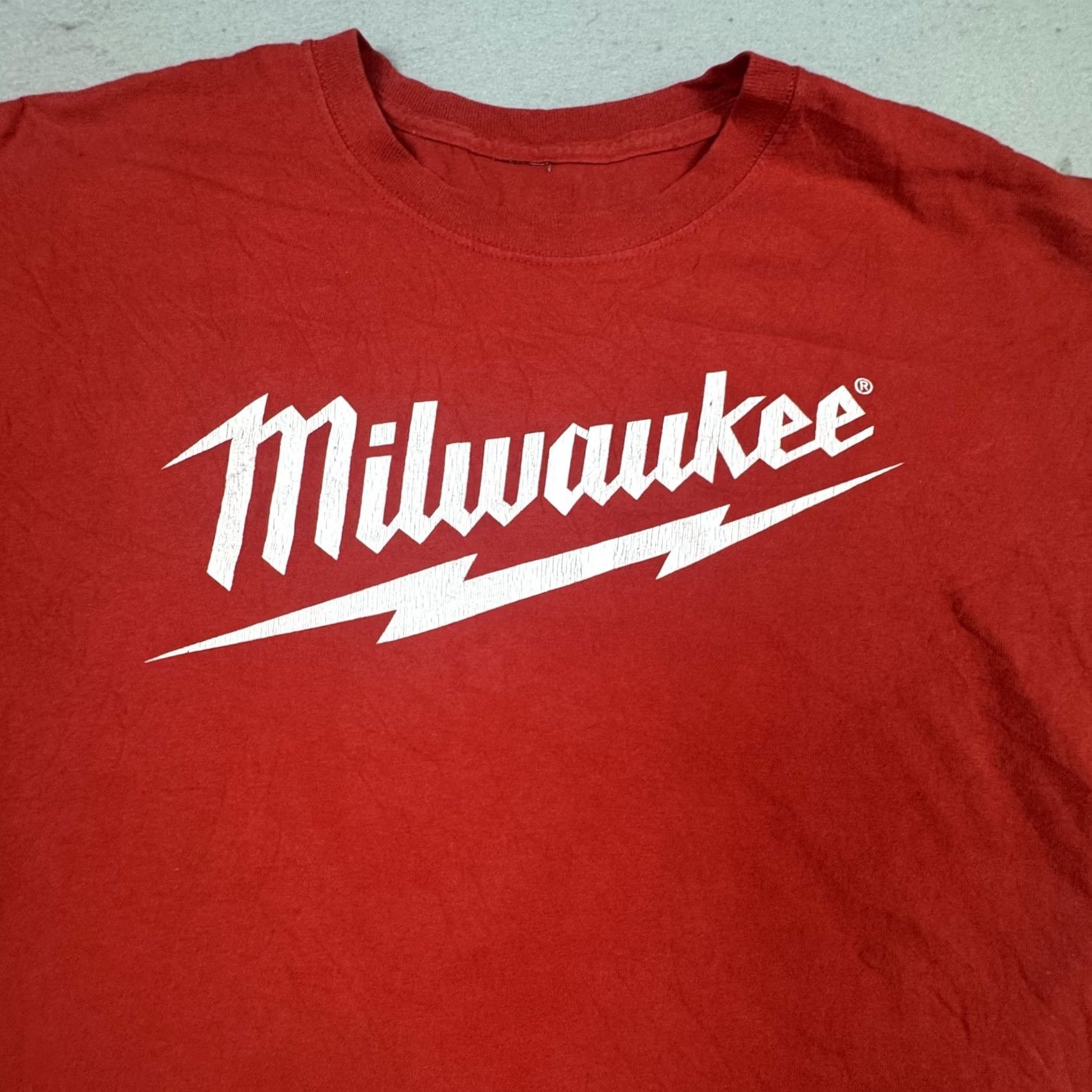 Vintage VINTAGE Milwaukee Shirt Mens XL Red Size Matters M12 Tool Promo Tee Workwear Size US XL / EU 56 / 4 - 2 Thumbnail
