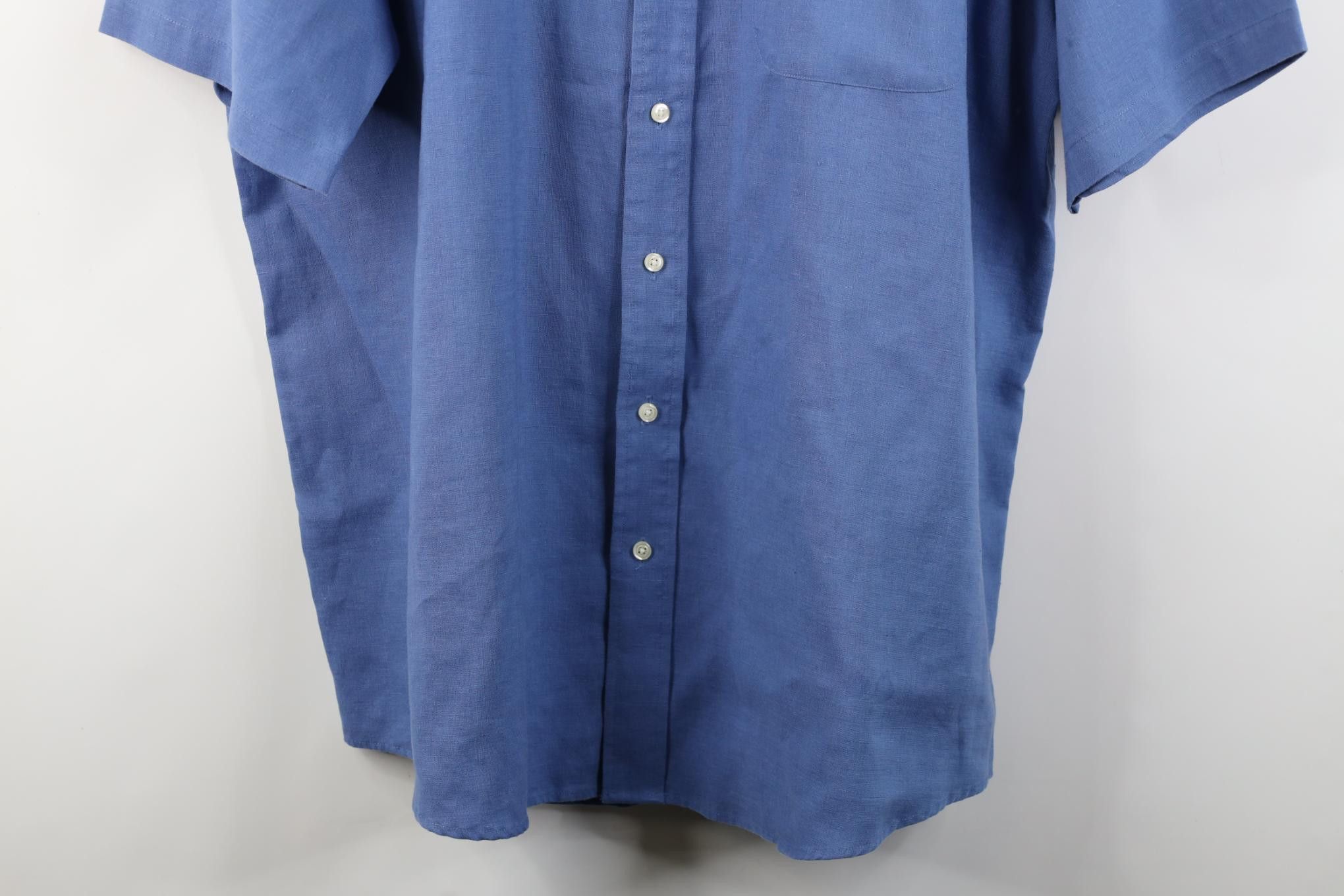 Jos. A. Bank Jos A Bank Linen Short Sleeve Collared Button Down Shirt Size US XL / EU 56 / 4 - 3 Thumbnail