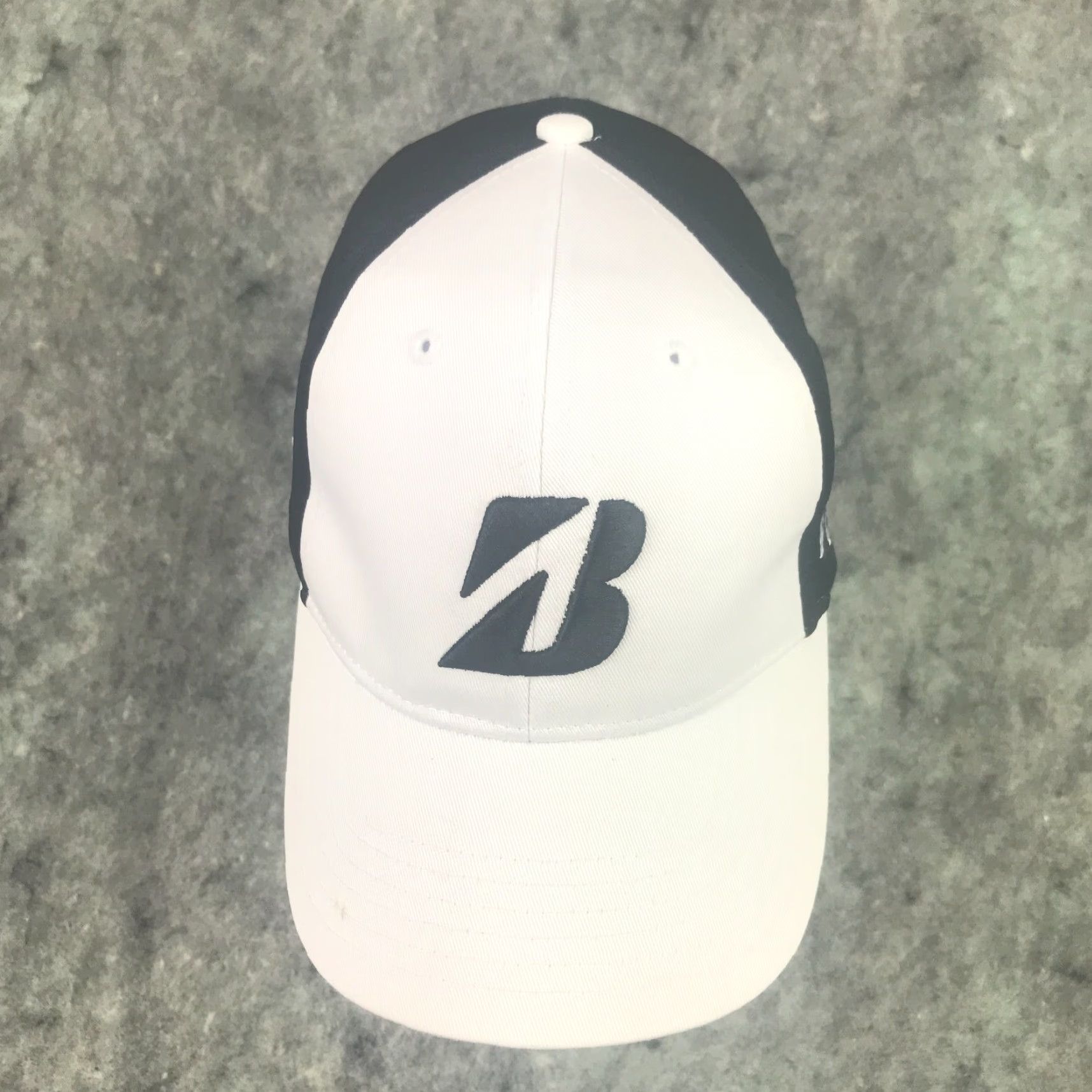 Logo 7 Bridgestone Womens Golf Hat Cap Black Adjustable Embroidered Logo B330 Front Back Twill Cotton Polyester Blend Hat Womens Adjustable Cap Size ONE SIZE - 4 Thumbnail