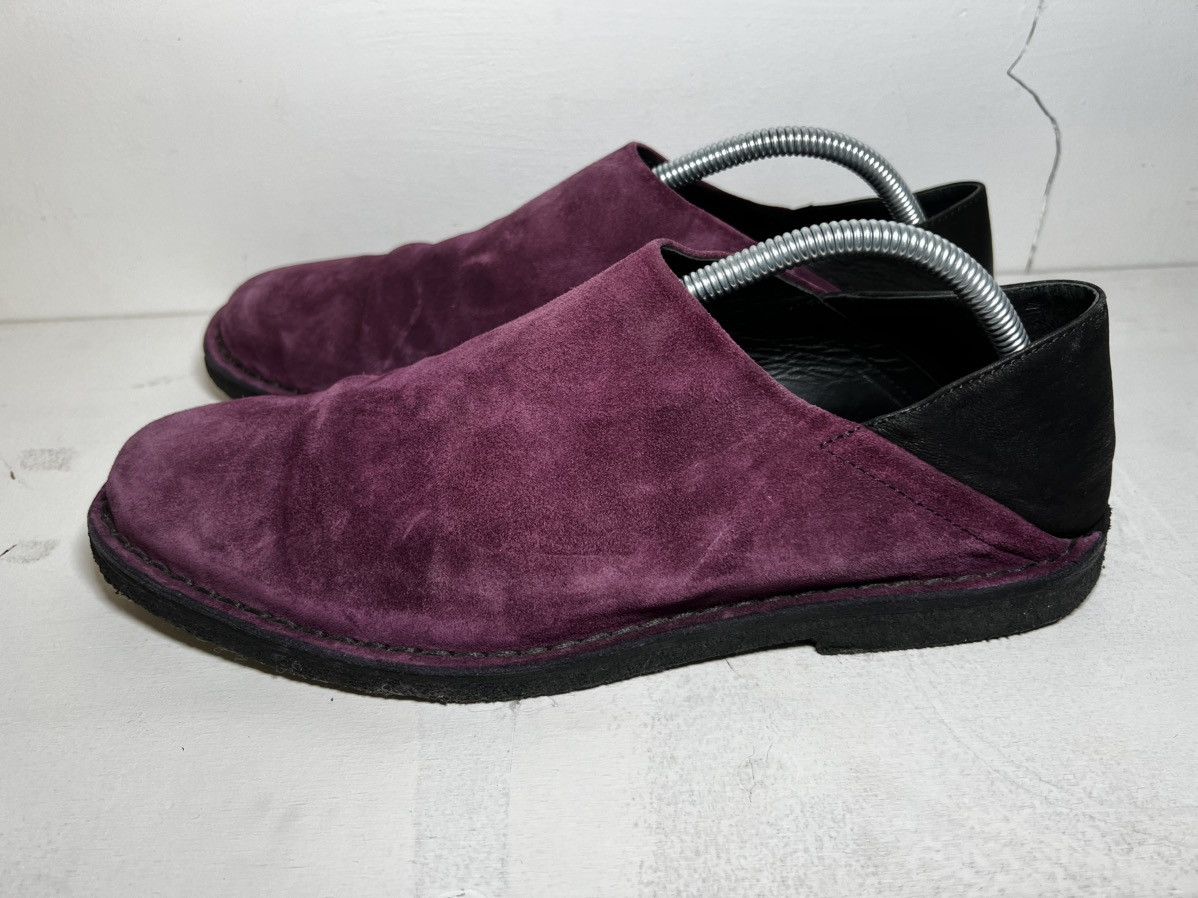 Purple and Black Suede Slip ONS