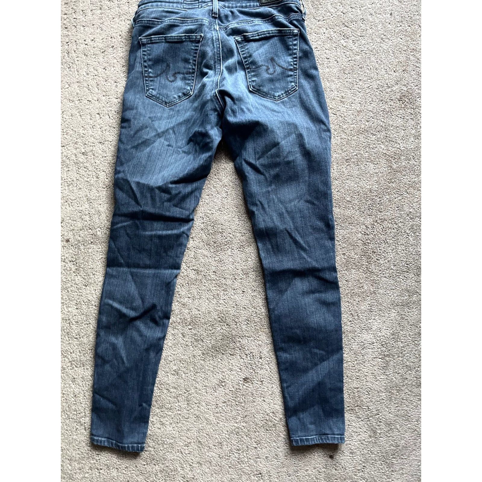 Vintage AG Adriano Goldschmied Women's Blue Size 26R Super Skinny Pants Size 26" / US 2 / IT 38 - 3 Thumbnail