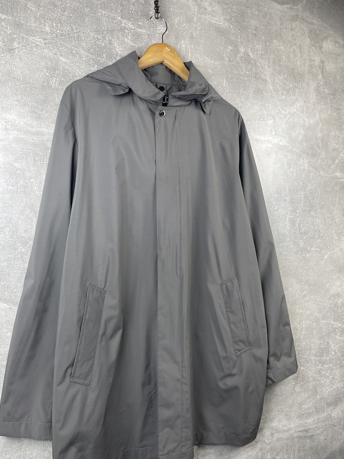 Hackett Hackett London Shower Resistant Hooded Zip Button Rain Coat Size US XL / EU 56 / 4 - 3 Thumbnail