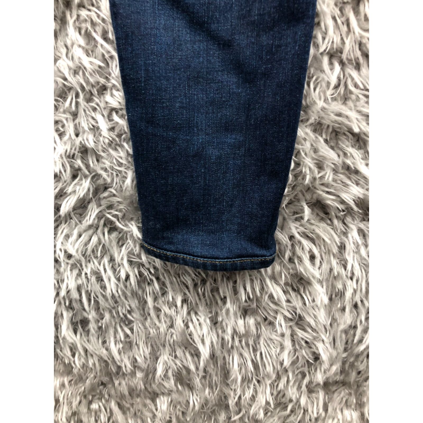 Madewell VINTAGE Madewell High Rise Skinny Jeans 25 Womens Dark Wash Blue Denim Size 42" / US 20 - 7 Thumbnail