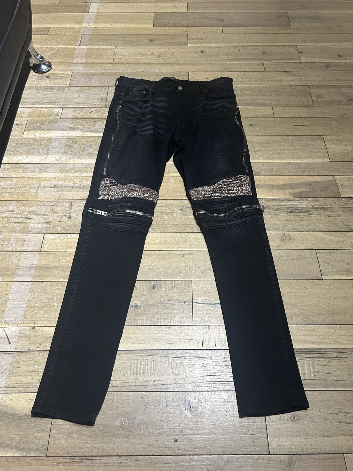 Amiri MX2 Brown Patch Jeans