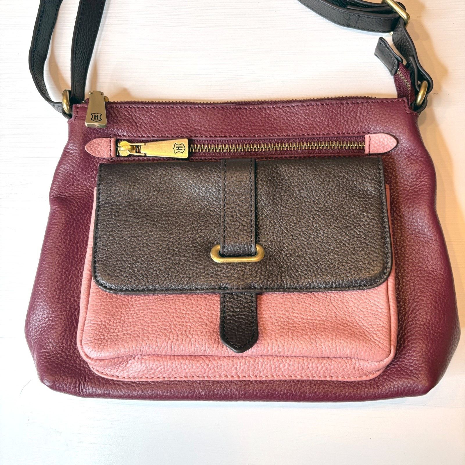 J.W. Hulme Co. J.W. Hulme Crossbody Shoulder Brown Colorblock Size ONE SIZE - 2 Thumbnail