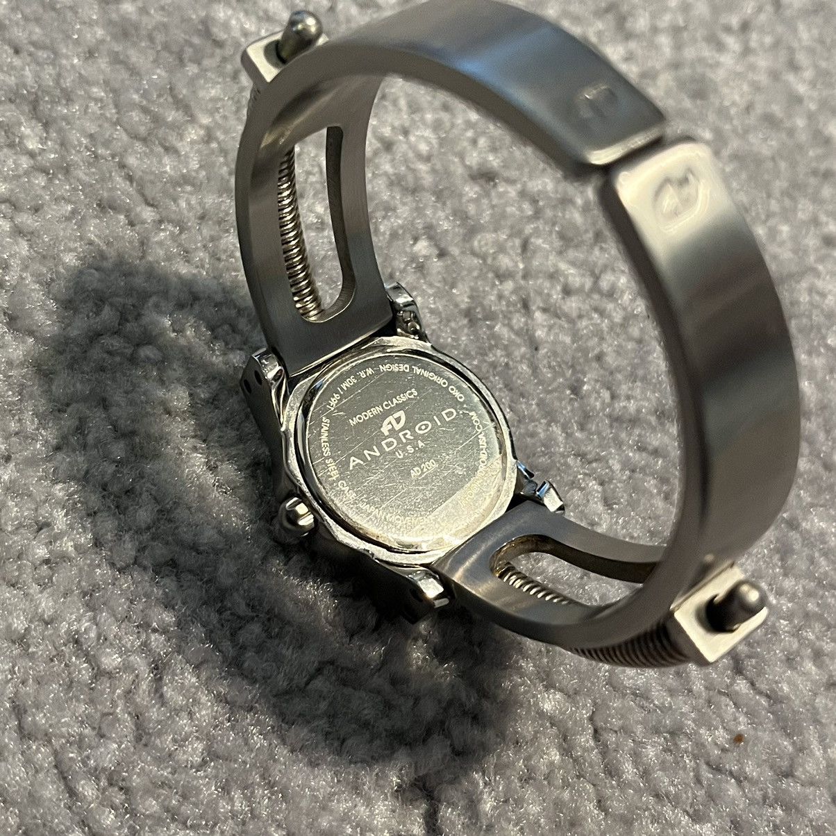 Japanese Brand Android USA Steampunk Clasp Band Rare Silver Blue Watch Size ONE SIZE - 6 Thumbnail