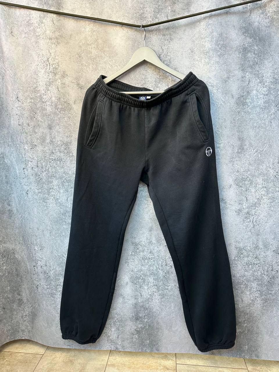 Sergio Tacchini × Vintage Sergio Tacchini Black Joggers Vintage with Logo Patch Size US 32 / EU 48 - 3 Thumbnail