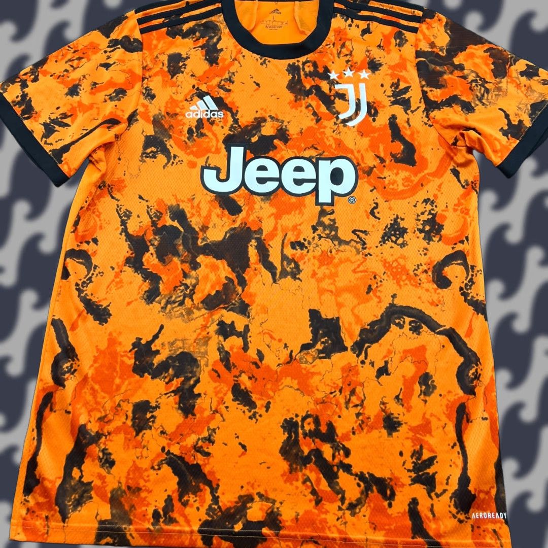Adidas adidas Juventus Jersey Football T-Shirt Mens L Multicolor Orange Black 2020 2021 Third Fire Moisture Wicking Quick Dry Sports Shirt Size US L / EU 52-54 / 3 - 1 Thumbnail