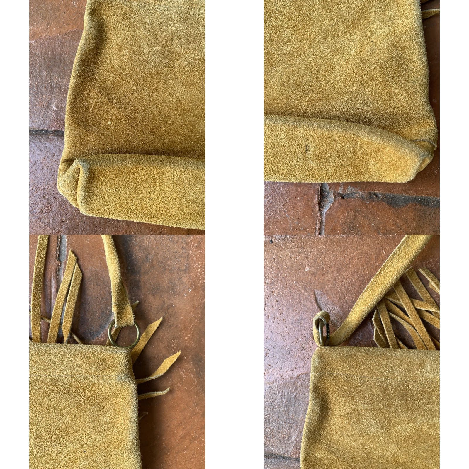 Vintage VINTAGE Fringed Leather Suede Shoulder Strap Bag Western Boho Hippy Size ONE SIZE - 8 Thumbnail