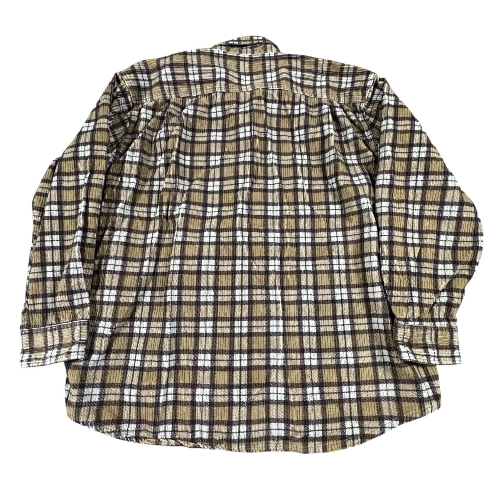 Vintage VINTAGE Fieldmaster Corduroy Flannel Shirt Men 2XL Heavyweight Outdoor Hiking Huntin Brown Plaid 80s 90s Mens Size US XXL / EU 58 / 5 - 7 Thumbnail