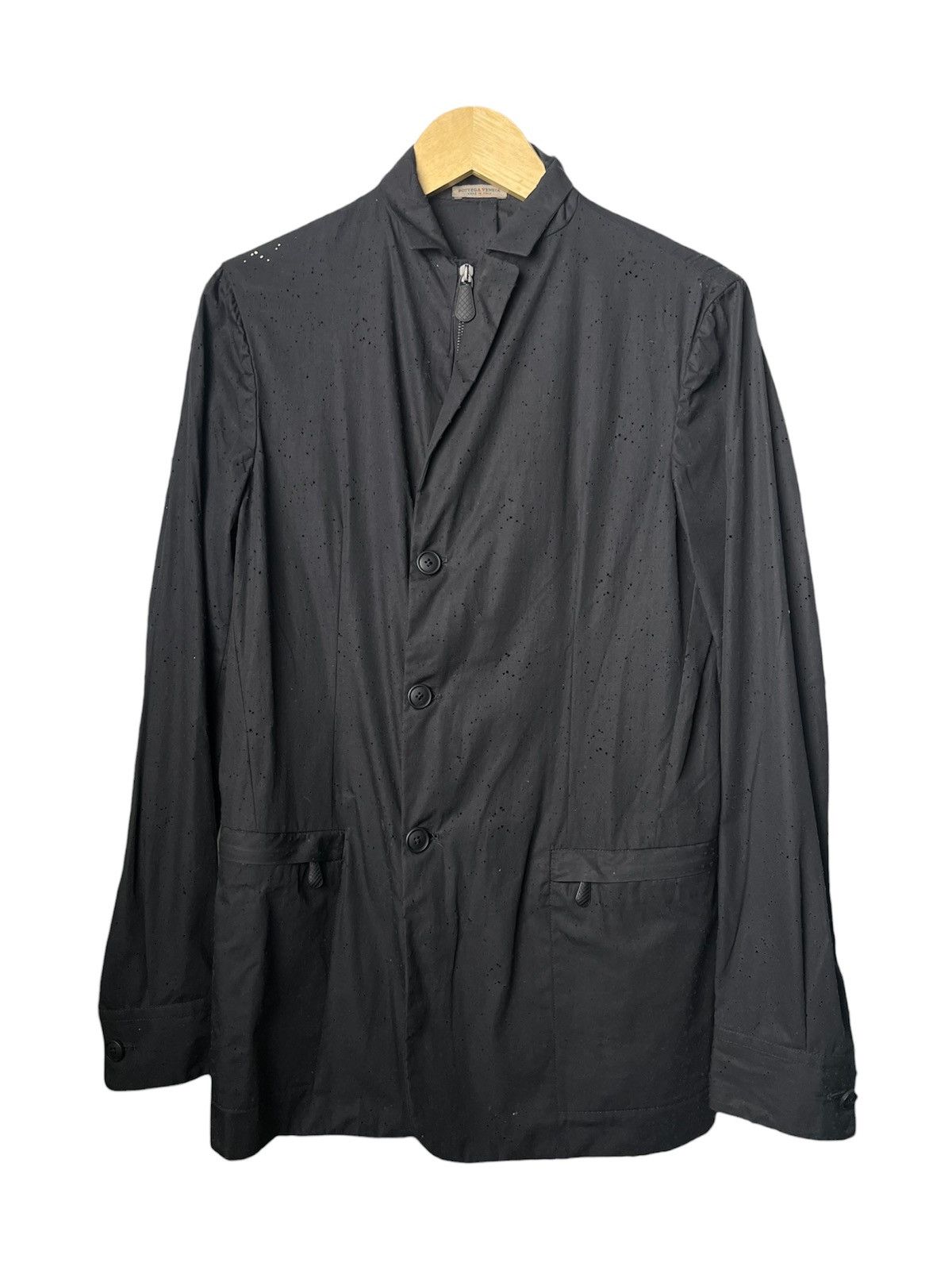 Bottega Veneta Trypophobia Trashed Blazer Jacket