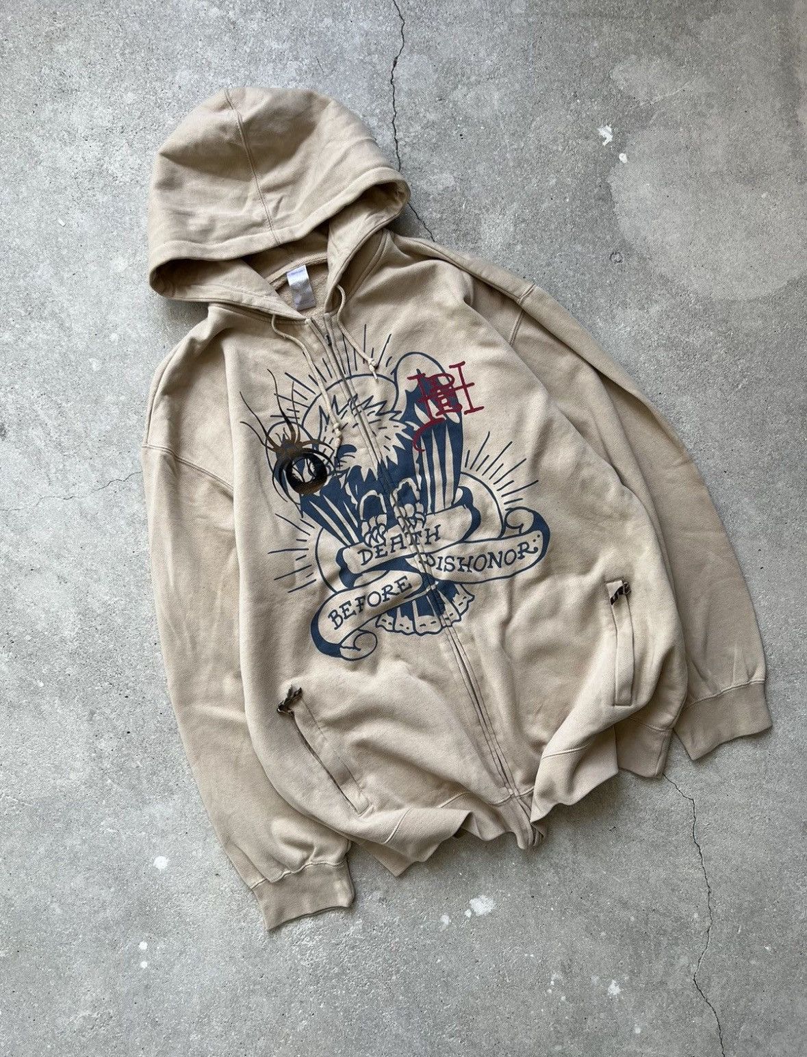 Ed Hardy Vintage Ed Hardy Graphic Hoodie Size US XL / EU 56 / 4 - 3 Thumbnail