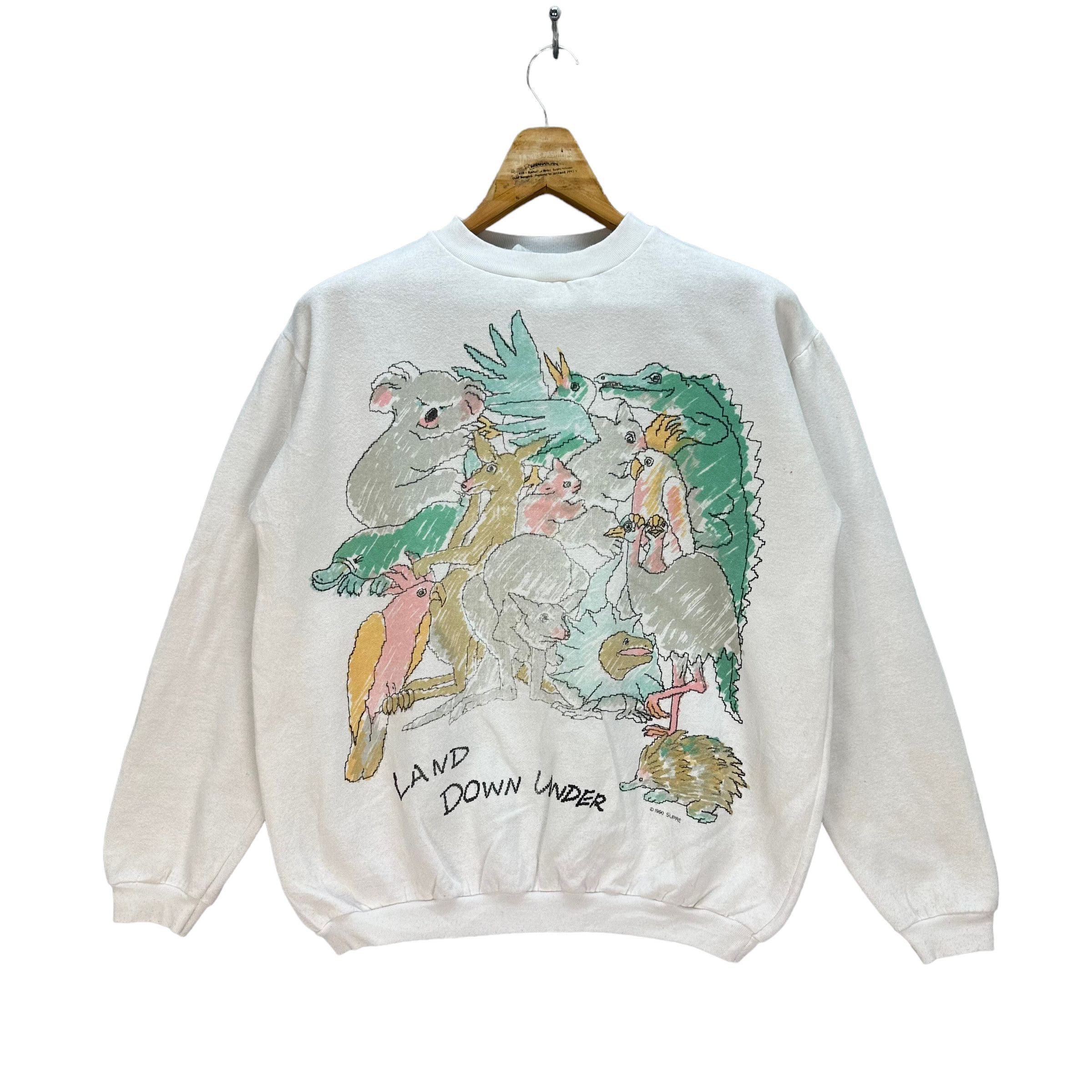 Other 1990 SUPRE LAND DOWN UNDER ANIMAL SWEATSHIRT #8273-220 Size US S / EU 44-46 / 1 - 1 Thumbnail