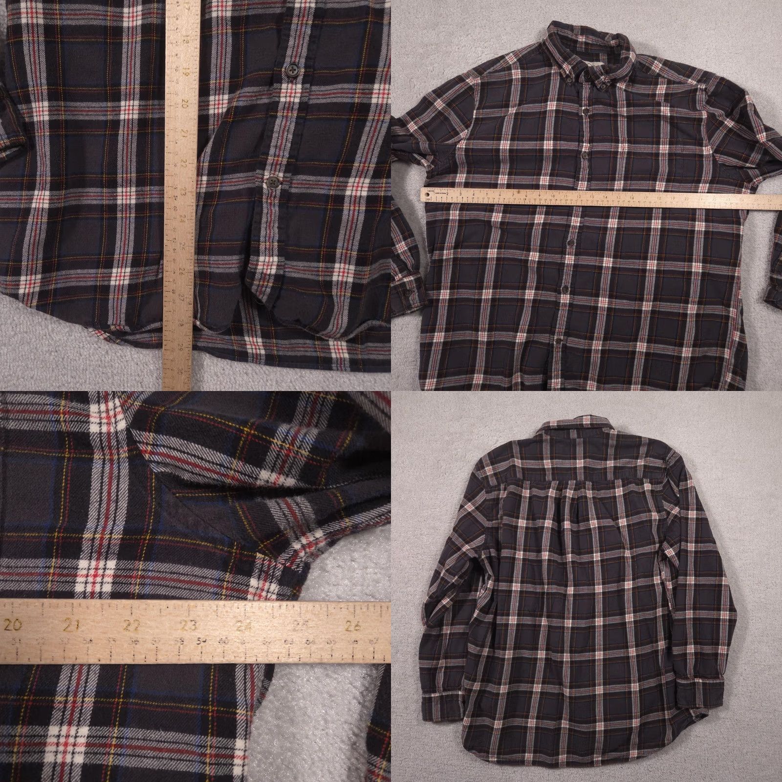 Vintage St. John's Bay Shirt Mens XL Blue Plaid Flannel Button Front Long Sleeve Casual Size US XL / EU 56 / 4 - 8 Thumbnail