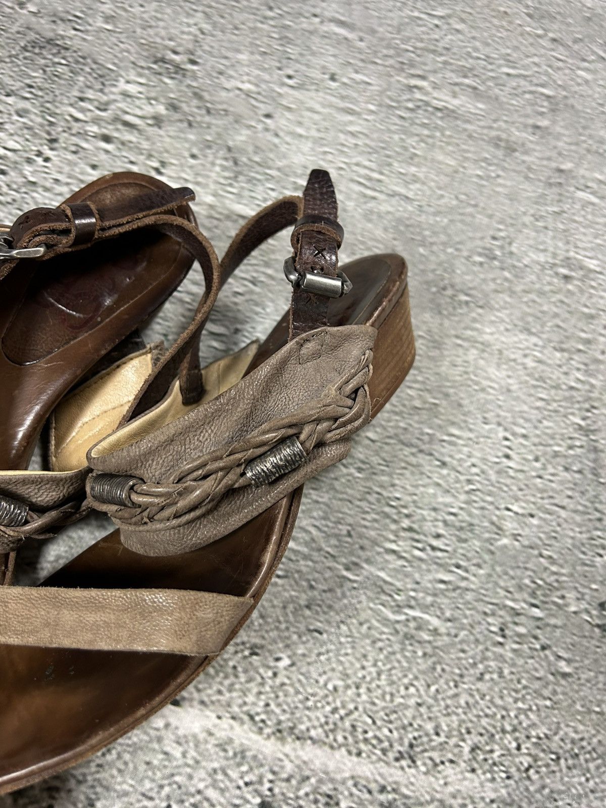 A.S.98 Airstep A.S.98 sandals leather shoes boots cowboy Size US 9 / IT 39 - 4 Thumbnail