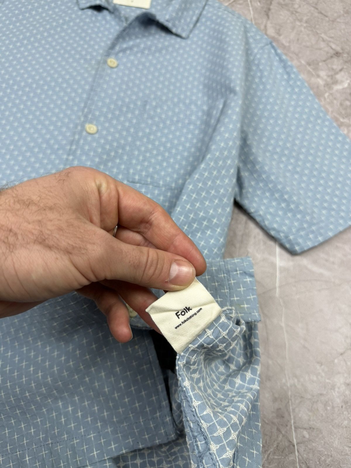 Folk Folk Shirt Button Up International Cotton Luxury VERY RARE Size US M / EU 48-50 / 2 - 6 Thumbnail