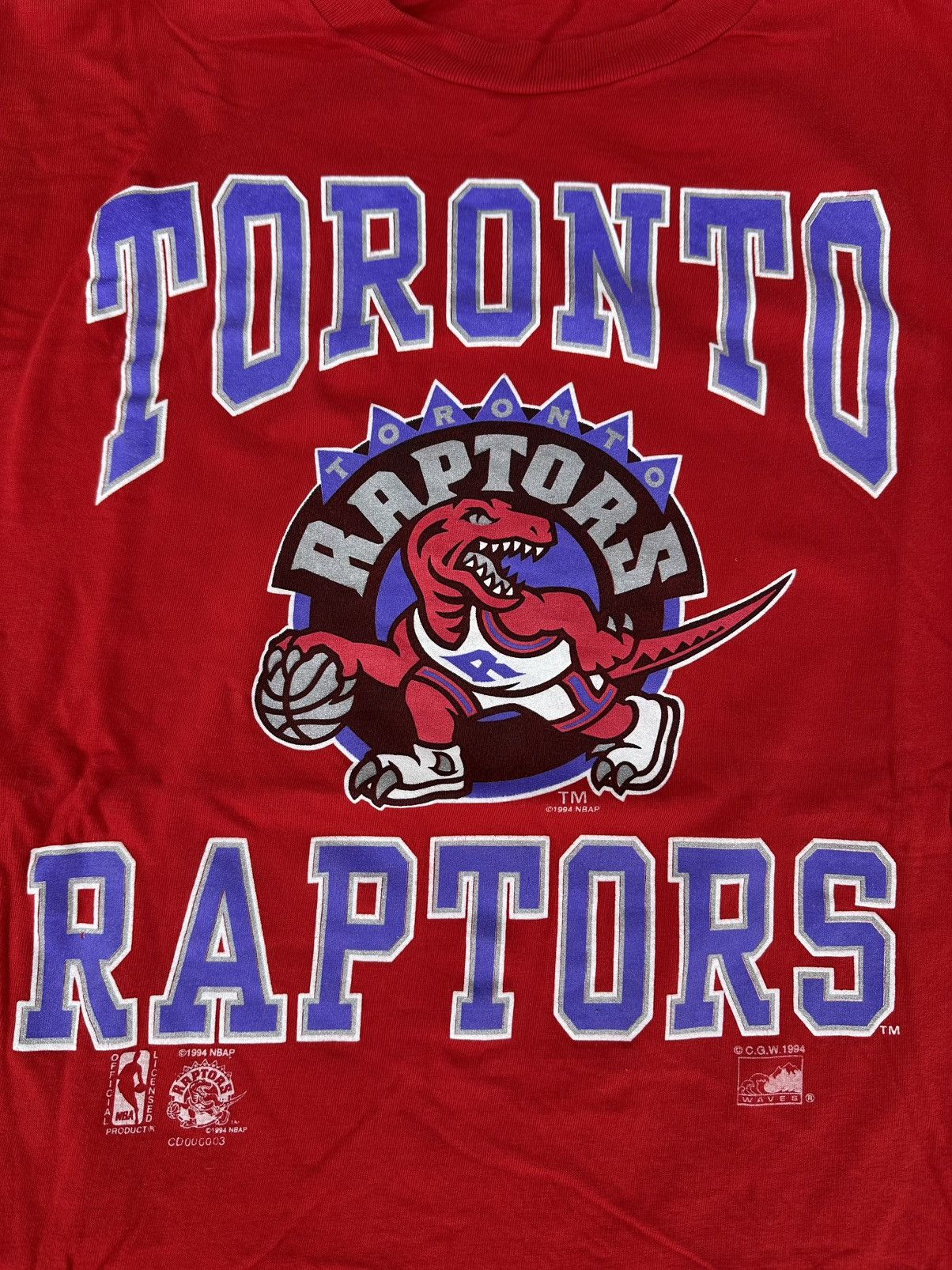 NBA Toronto Raptors Vintage Tee 1994 Size US L / EU 52-54 / 3 - 7 Thumbnail