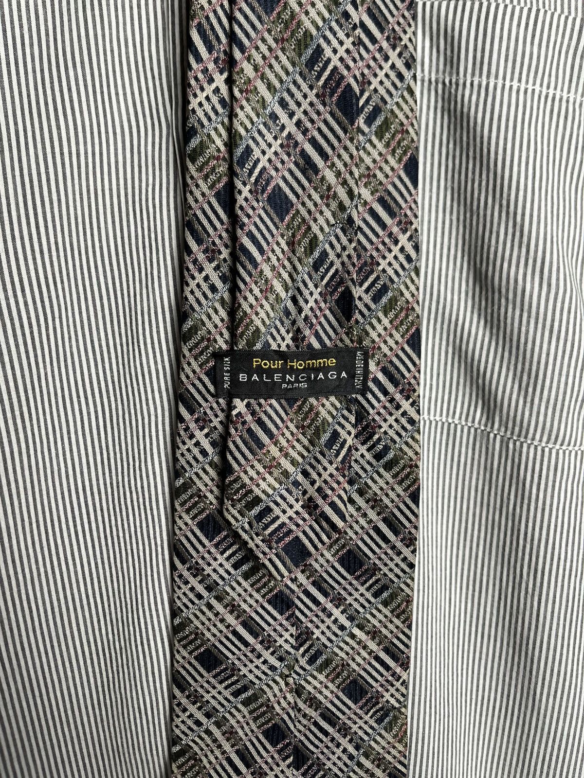 Balenciaga Vtg Balenciaga Slick Tie Size ONE SIZE - 3 Thumbnail