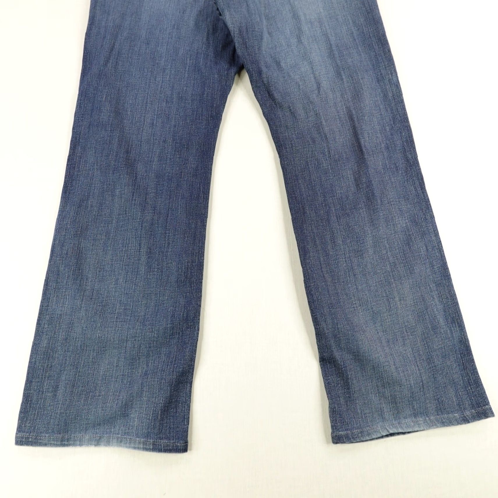 Vintage Agave Jeans Mens 40 Blue Denim Straight Relaxed USA Pragmatist Nirvana Flex Cotton Polyester Spandex Stretch Pockets ZIP 32in Inseam Size US 40 / EU 56 - 6 Thumbnail