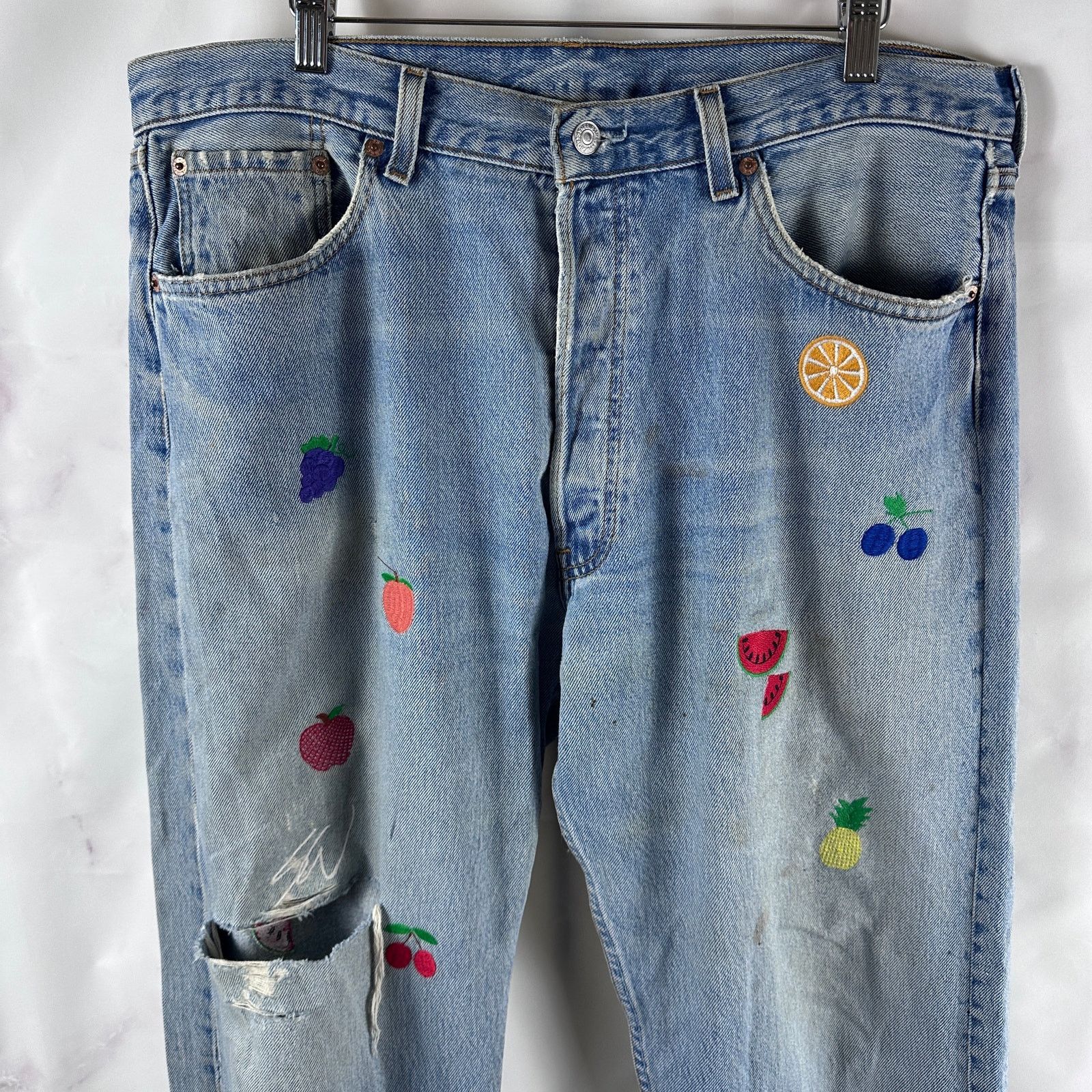 Levi's Sean Wotherspoon Vintage Reworked Fruit Denim Size US 38 / EU 54 - 7 Thumbnail