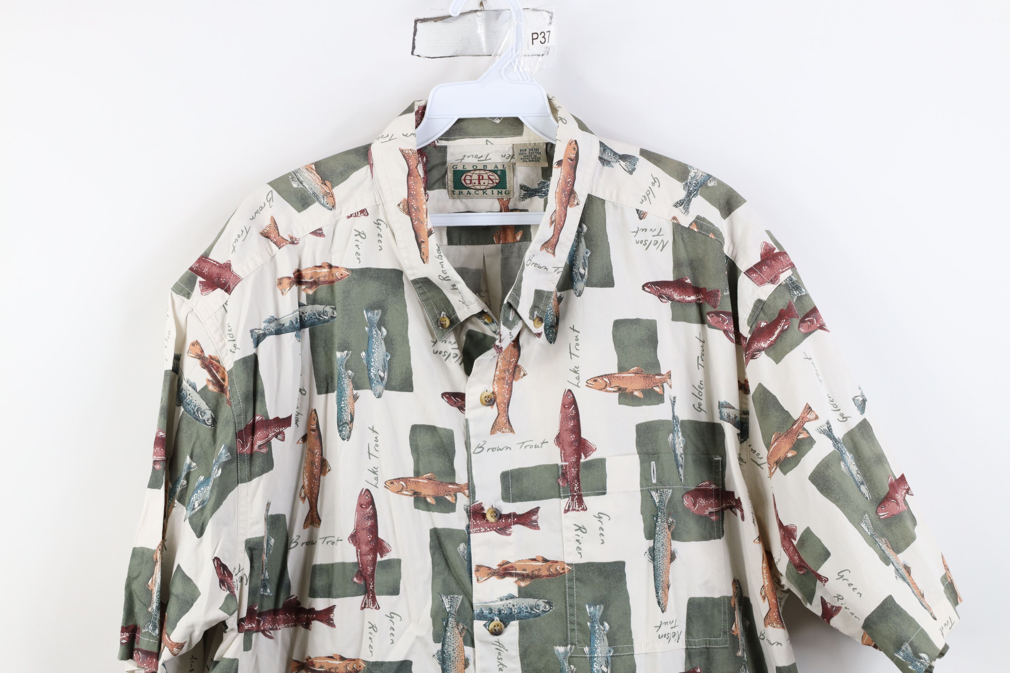 Vintage Vintage 90s Streetwear Over Print Short Sleeve Button Shirt Size US XL / EU 56 / 4 - 2 Thumbnail