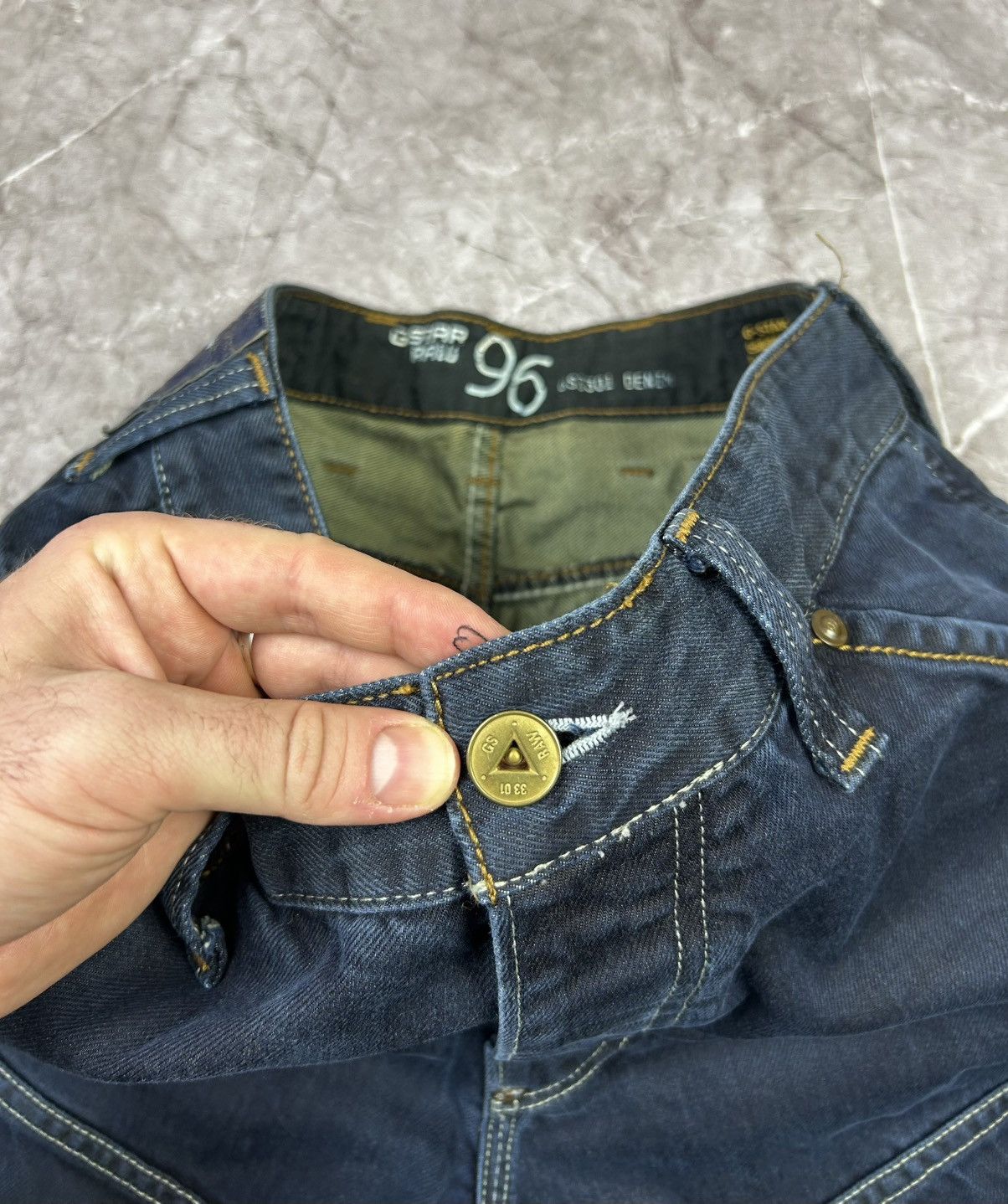 G-Star G Star RAW vintage jeans 96 rare carpenter pants bondage Y2K Size US 34 / EU 50 - 3 Thumbnail