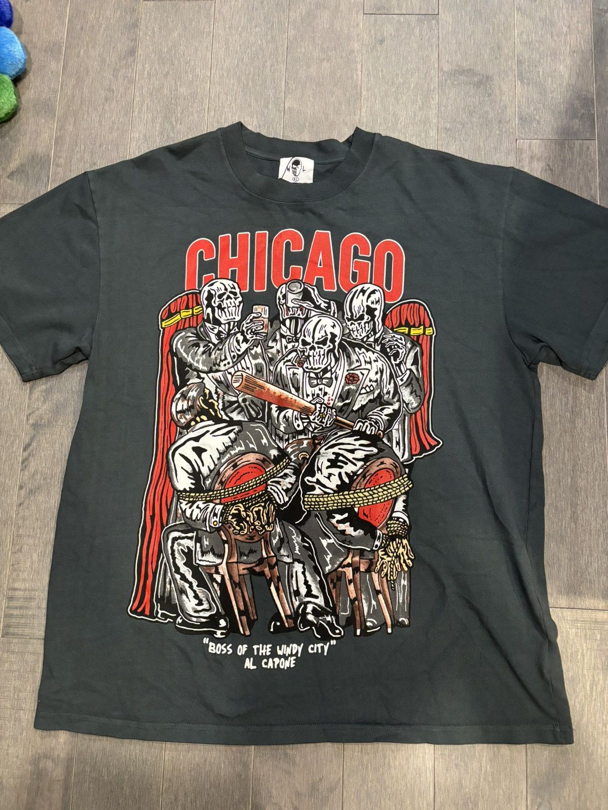 image of Warren Lotas Chicago T Shirt XL X-Large in Black, Men's