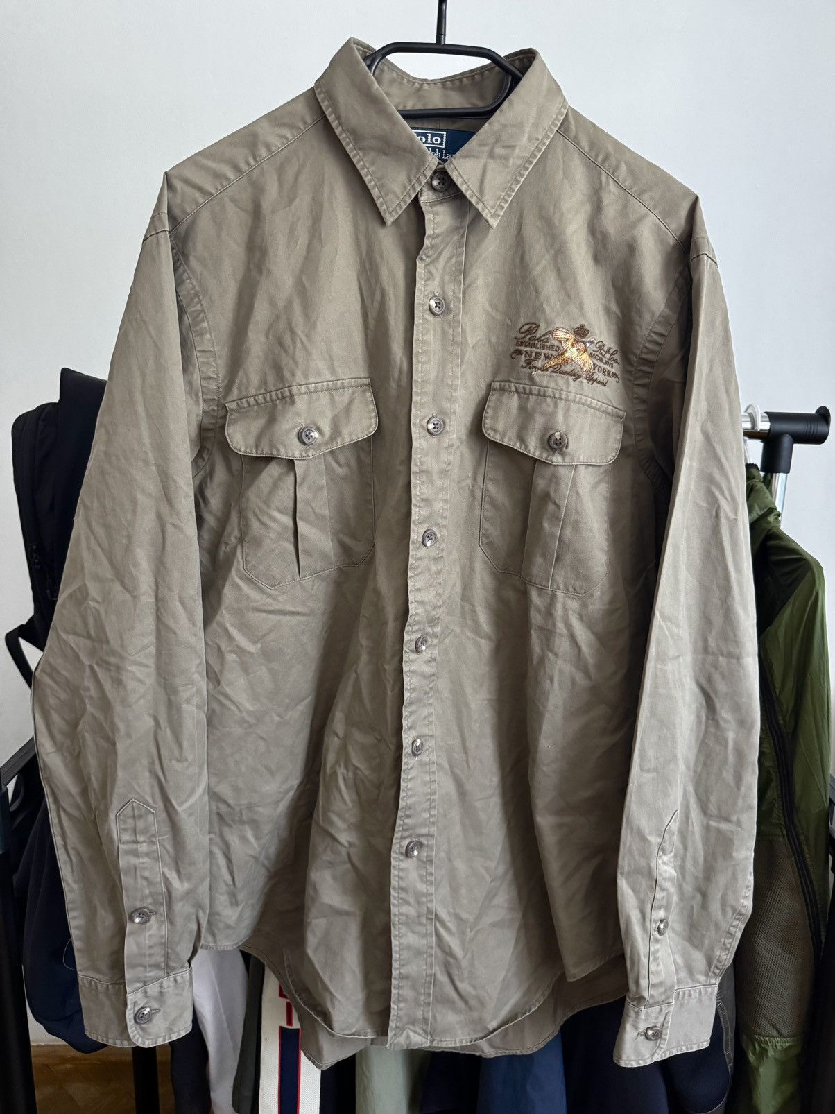 Other rare men's khaki shirt Polo Ralph Lauren Size US M / EU 48-50 / 2 - 1 Thumbnail
