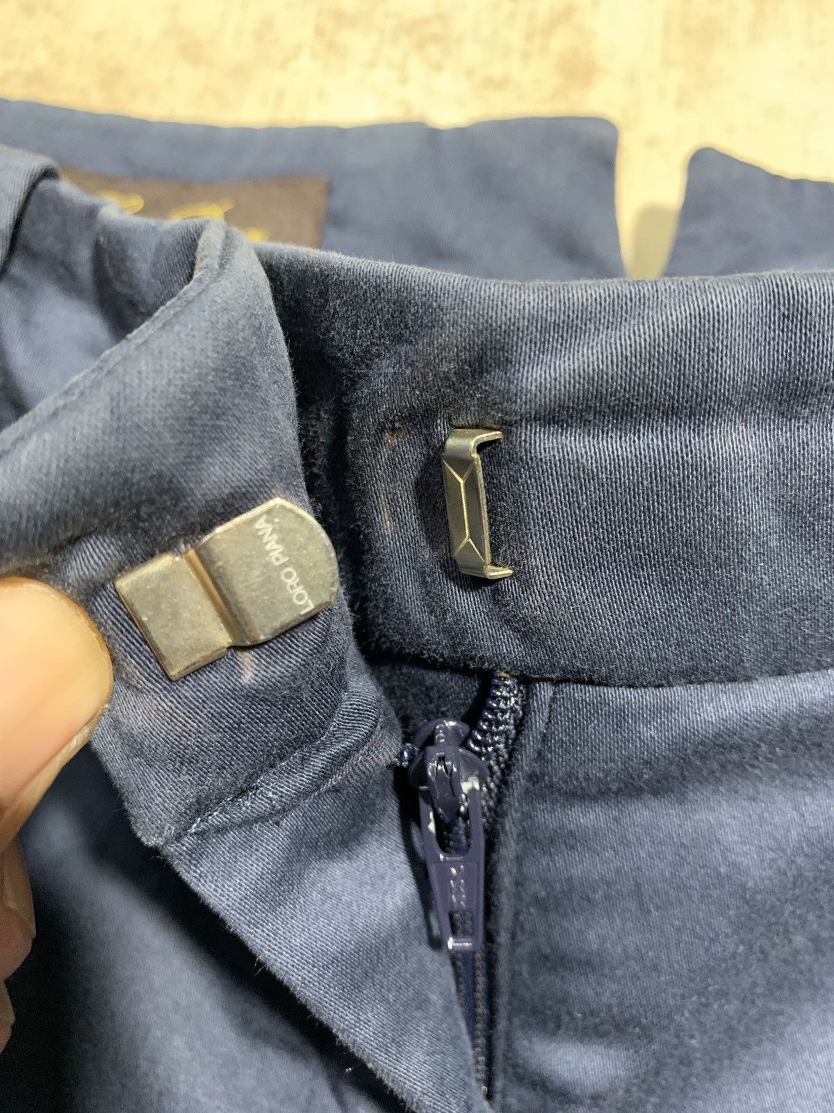 Loro Piana 🔥LORO PIANA BLUE NAVY ANKLE PANT TROUSER Size 30" / US 8 / IT 44 - 11 Thumbnail