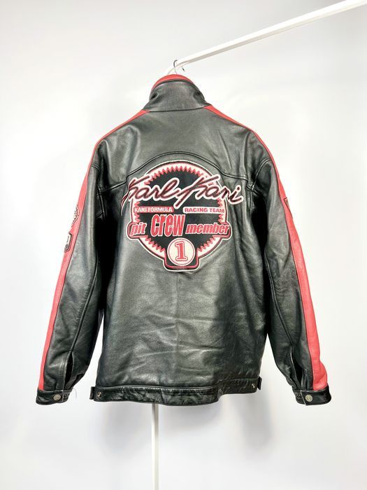 Karl Kani Karl Kani jacket, vintage leather Racing Team Crew, 90s, XL Size US XL / EU 56 / 4 - 1 Thumbnail