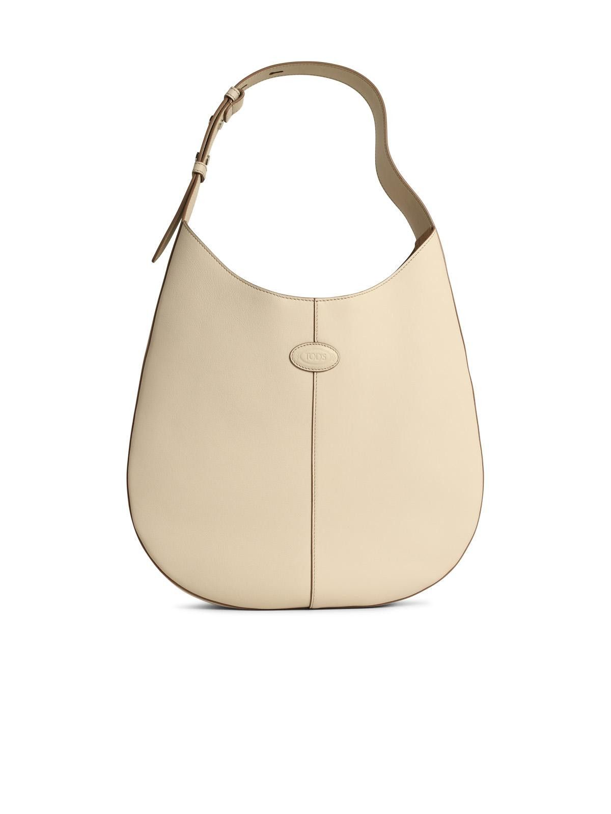 TOD'S 'Hobo' White Leather Bag