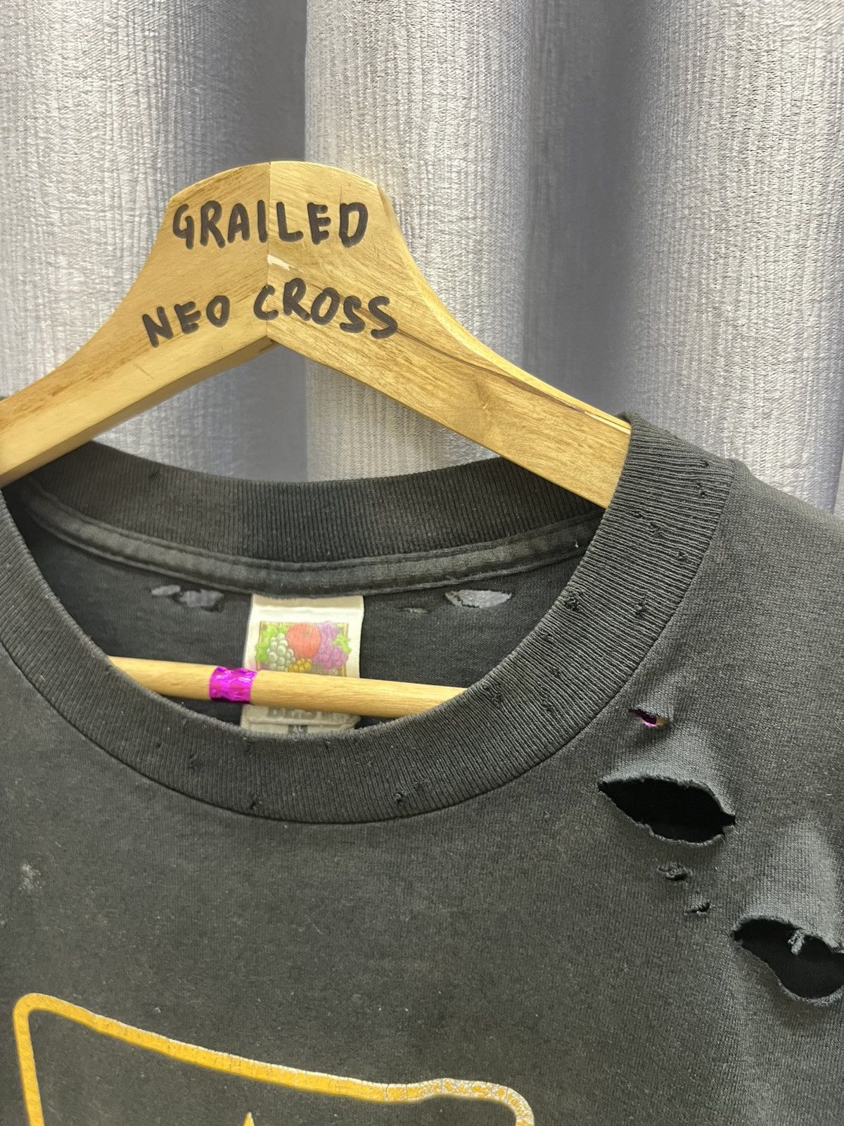 Vintage 90s THRASHED FADED US ARMY DISTRESSED TEE Size US XL / EU 56 / 4 - 4 Thumbnail