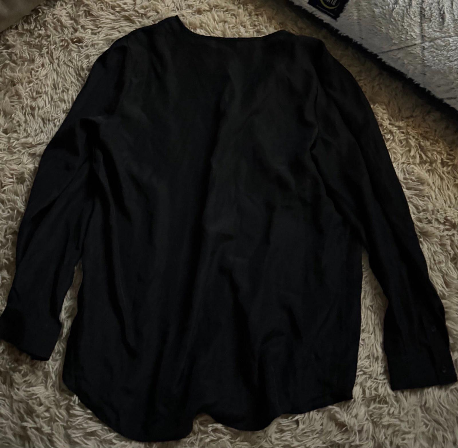 Mossimo Women’s XXL Black Long Sleeve Dress Shirt Size XXL / US 16-18 / IT 52-54 - 2 Thumbnail