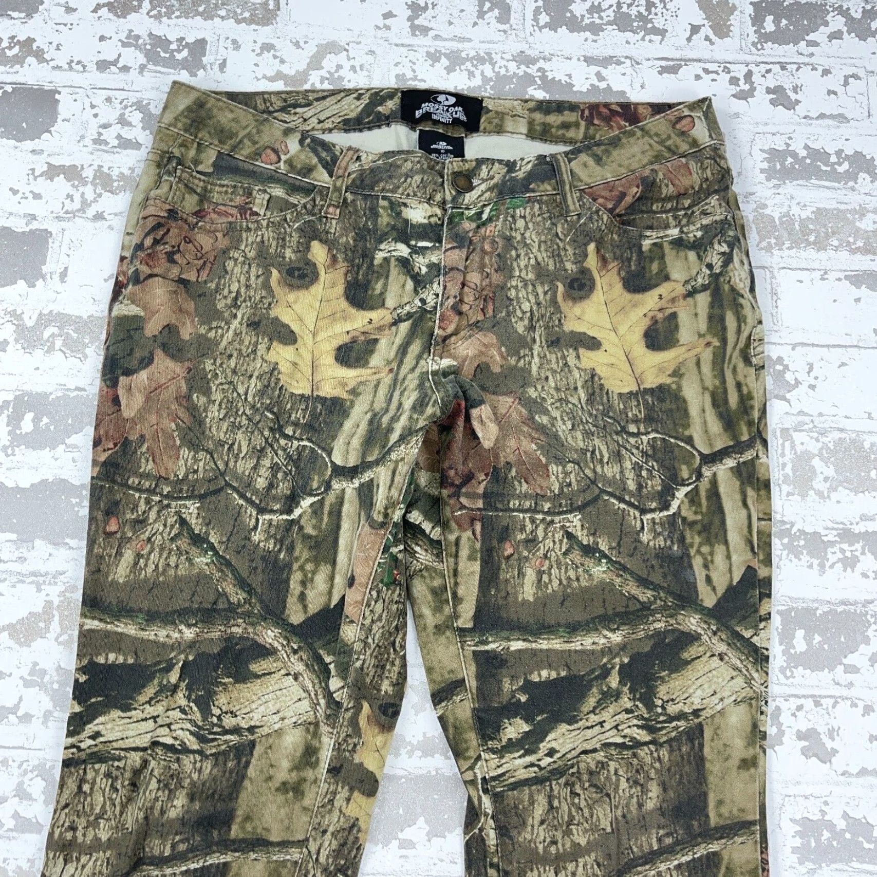 Realtree VINTAGE Realtree Pants Women 10 Camouflage Camo Denim Cargo Bootcut 33x30 Brown Regular Adults Womens Size 32" / US 10 / IT 46 - 5 Thumbnail