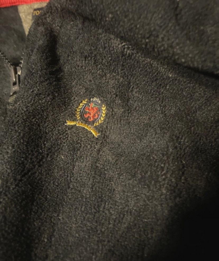 Tommy Hilfiger × Vintage Black Tommy Hilfiger fleece jacket Size US L / EU 52-54 / 3 - 4 Thumbnail