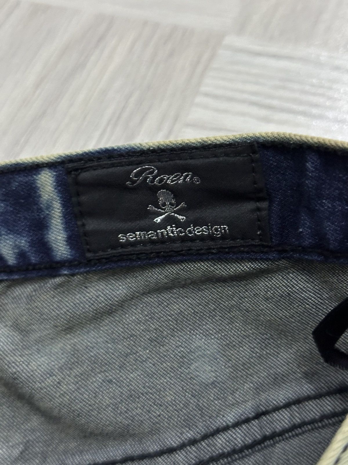 Mastermind Japan × Roen Roen Japan x Semantic Acid Wash Distressed Style Denim Pant Size US 29 - 9 Thumbnail