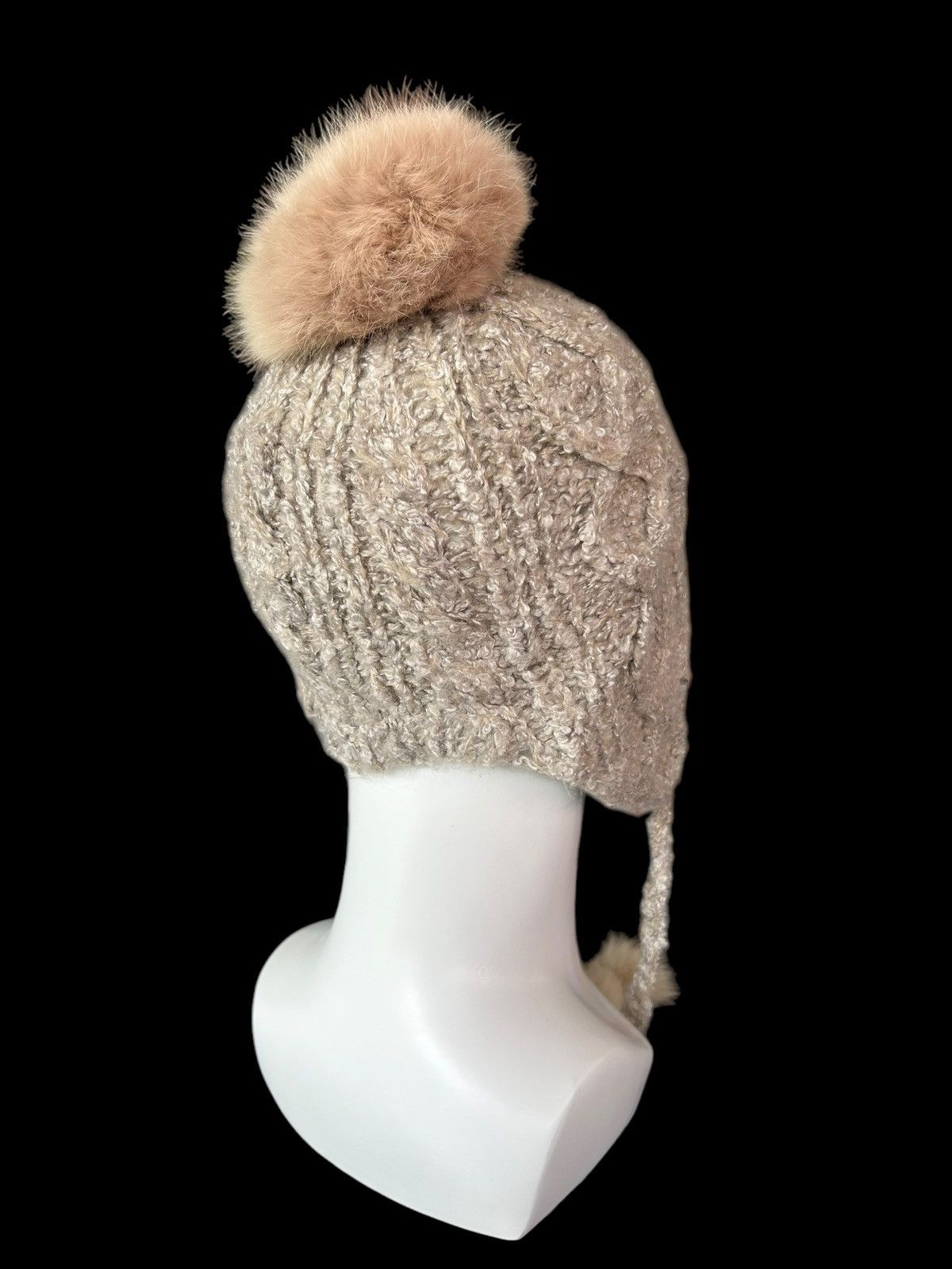 Japanese Brand × Kapital × Vintage Japanese Brand Knitted fur Beanie Hats 🎌☠️☠️ Size ONE SIZE - 3 Thumbnail