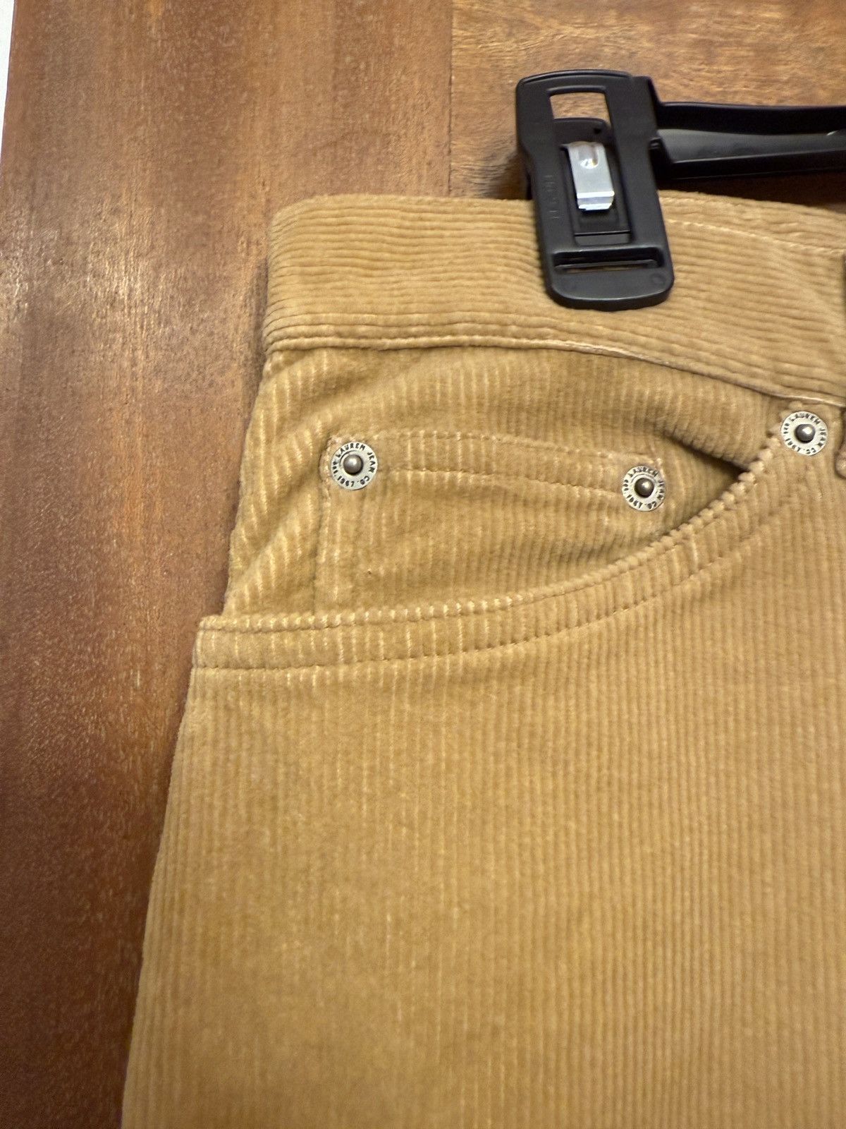 Lauren Ralph Lauren Lauren Jeans Co Ralph Lauren Camel Flare Leg Corduroy Pants Size 32" / US 10 / IT 46 - 5 Thumbnail