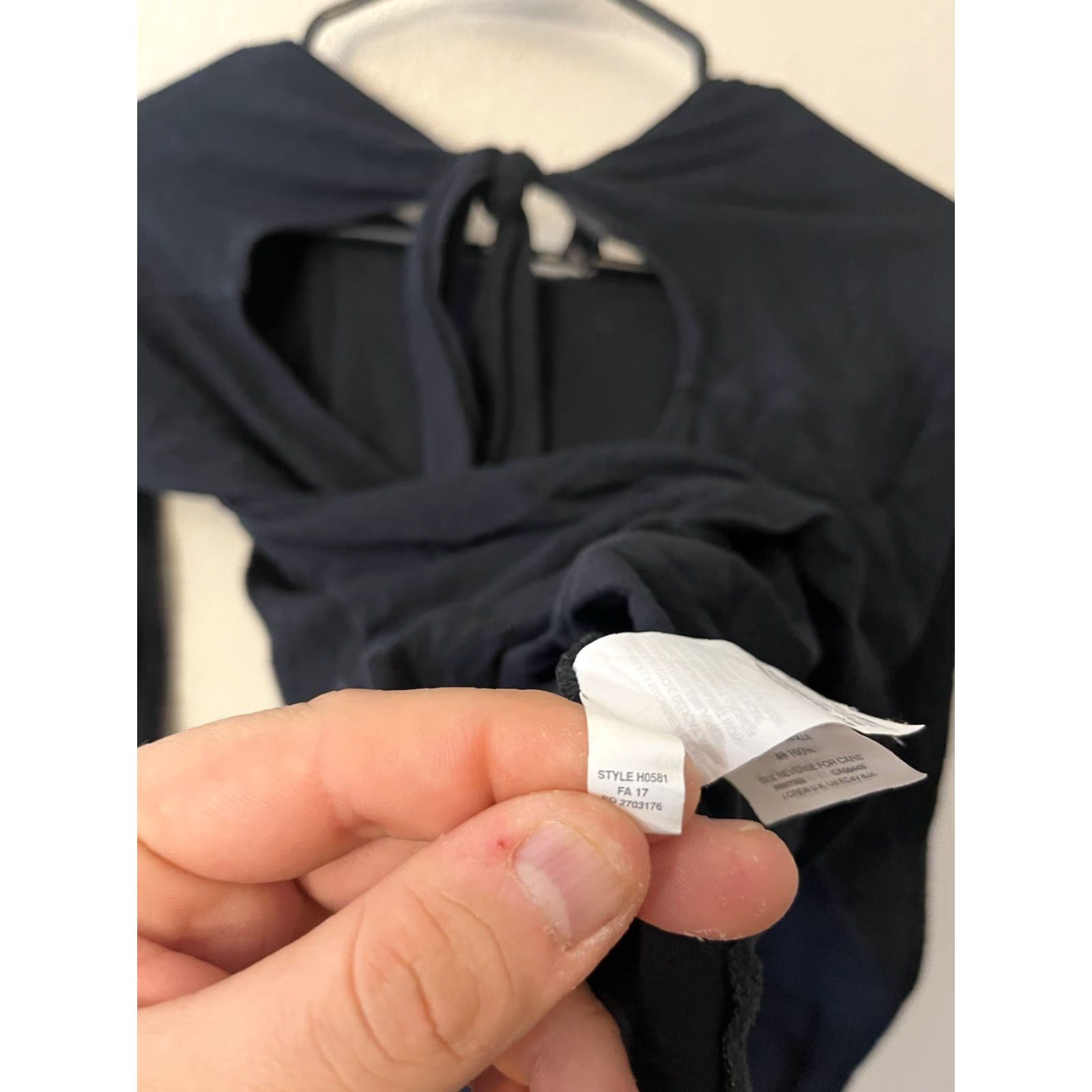 J.Crew J.CREW Tie Back Shirt Blouse Womens Medium Black T-Shirt Top 90s? (no decade if not in original) Size M / US 6-8 / IT 42-44 - 4 Thumbnail