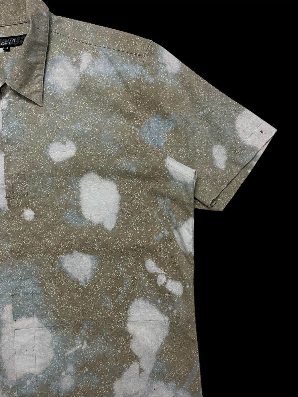 Gaultier Homme Objet × Jean Paul Gaultier Steal 🔥 Gaultier Homme Objet Shirt Button Up custom bleach Size US M / EU 48-50 / 2 - 4 Thumbnail