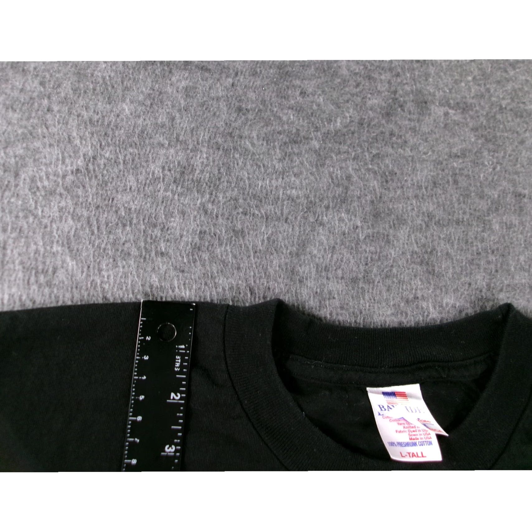 Vintage VINTAGE Bayside Men's T-Shirt Small Tall Black Graphic Print USA Retro Nerd Geek Funny Short Sleeve Cotton 2010s Mens Size US L / EU 52-54 / 3 - 4 Thumbnail