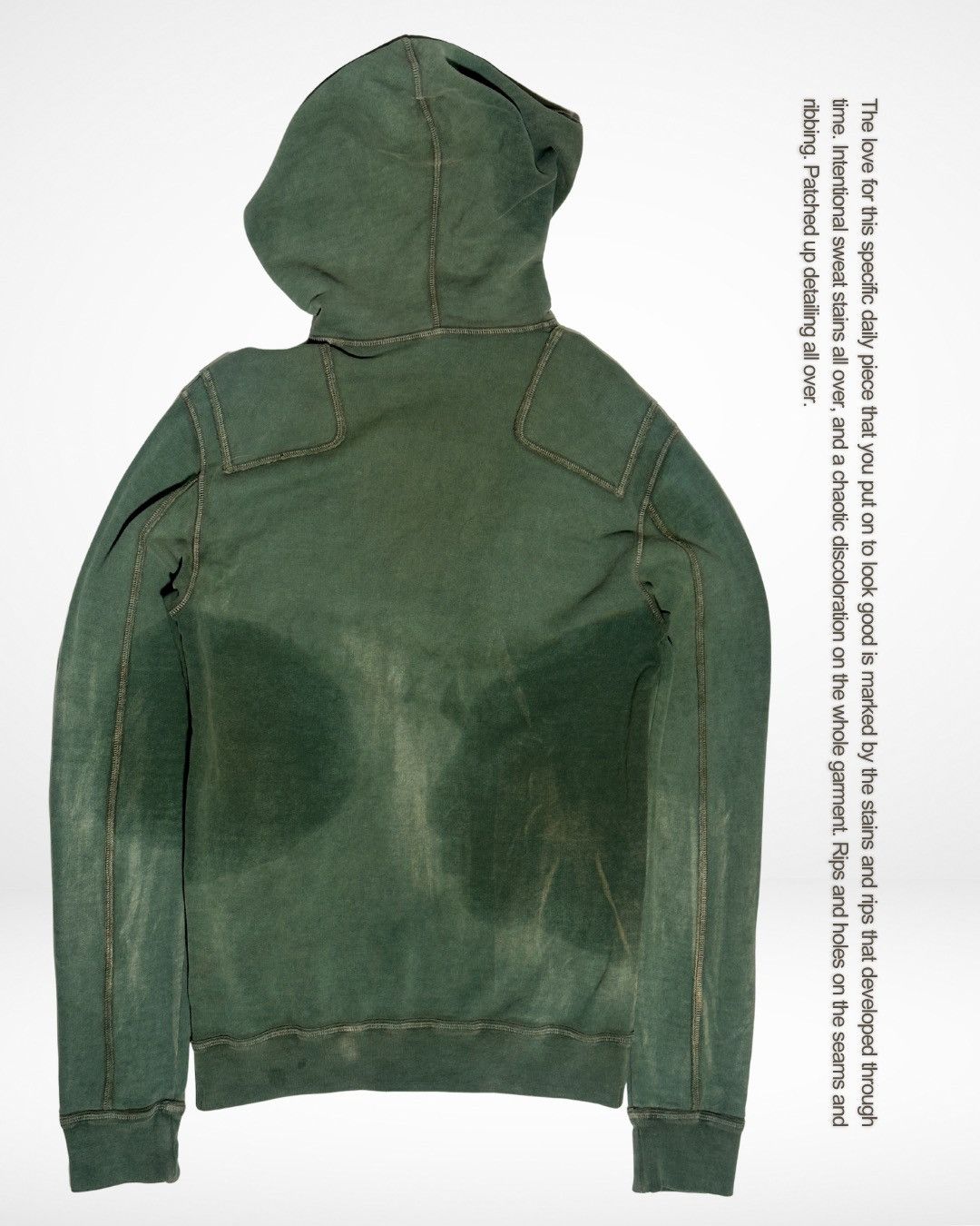Dsquared2 FW12 Sweat Stain Tape Logo Hoodie Size US M / EU 48-50 / 2 - 2 Thumbnail