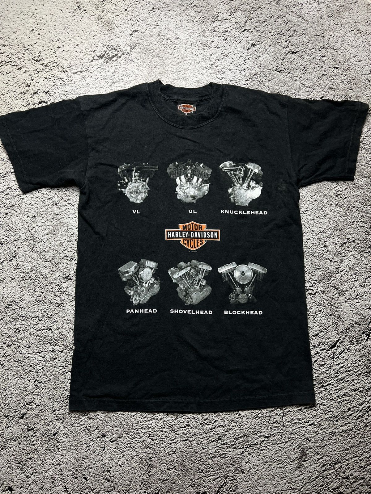 Harley Davidson 1997 Harley-Davidson Engines Knucklehead Panhead ENGLAND TEE Size US S / EU 44-46 / 1 - 1 Thumbnail