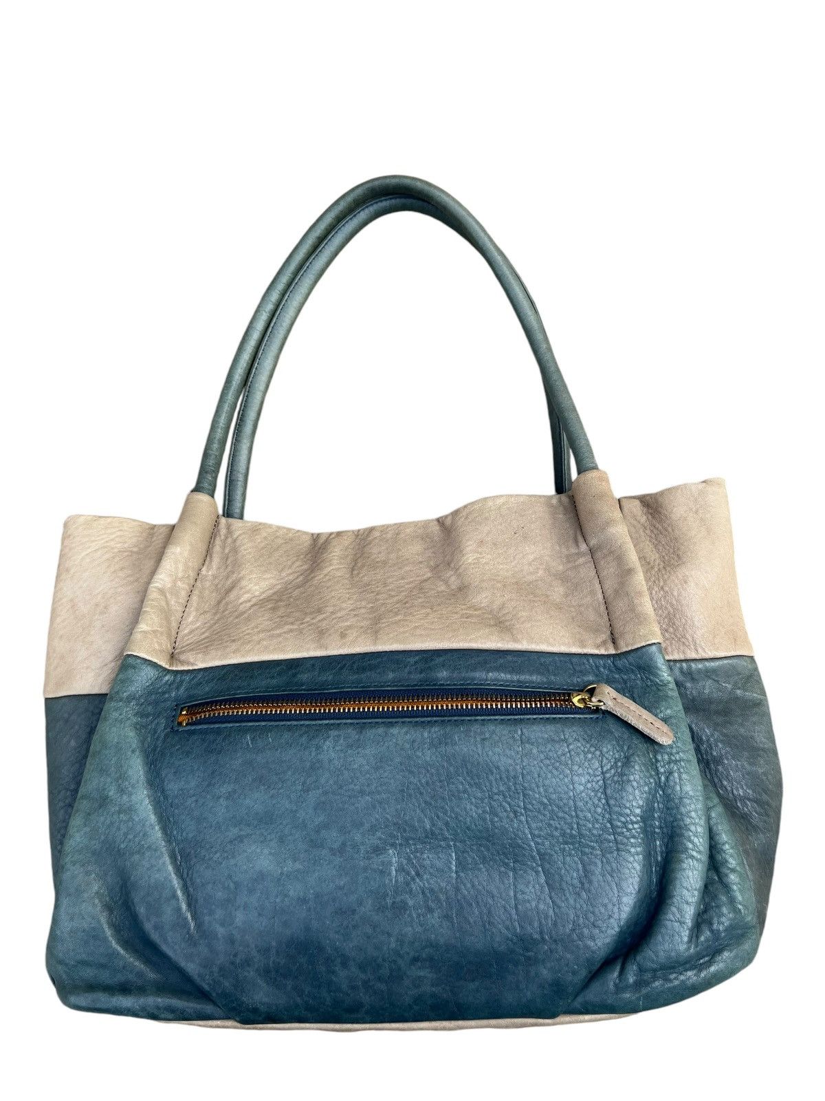 Leather Cledran Japan Faded Patina Leather Mini tote Bag Size ONE SIZE - 10 Thumbnail