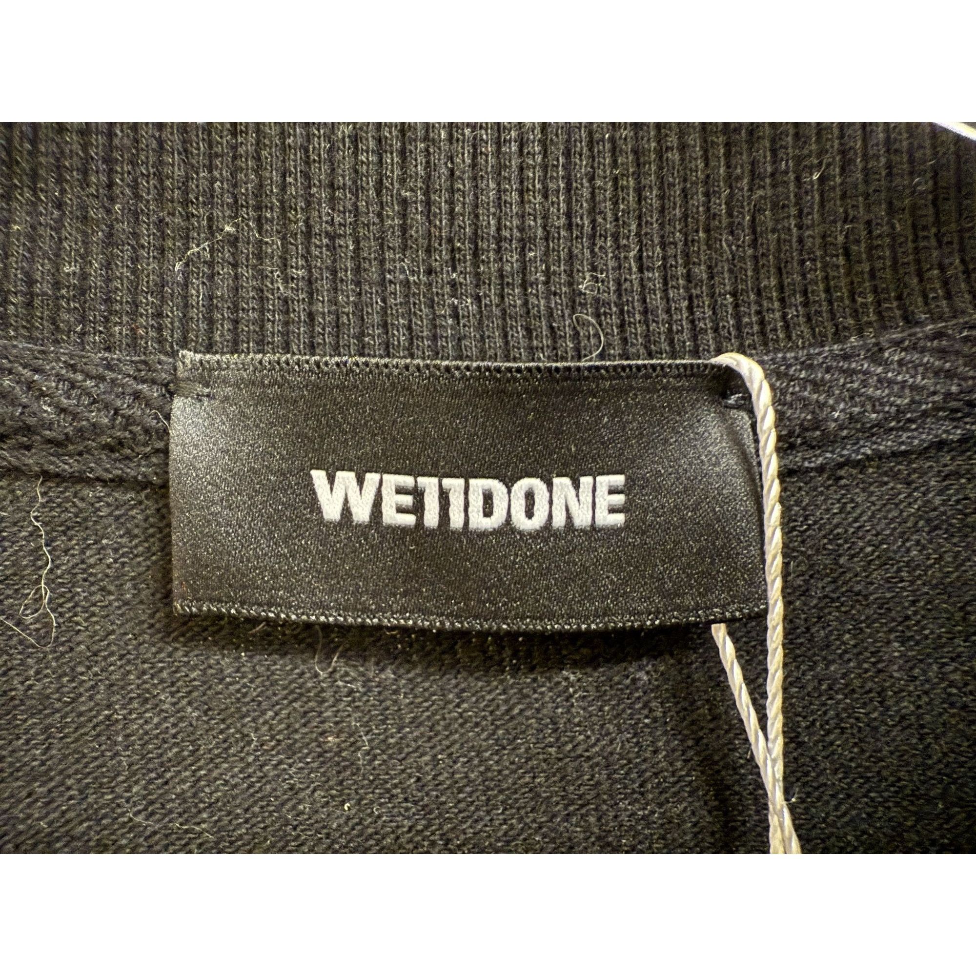 WE11DONE We11Done Black Long Sleeve Graphic Tee With Blue Logo Size US S / EU 44-46 / 1 - 5 Thumbnail