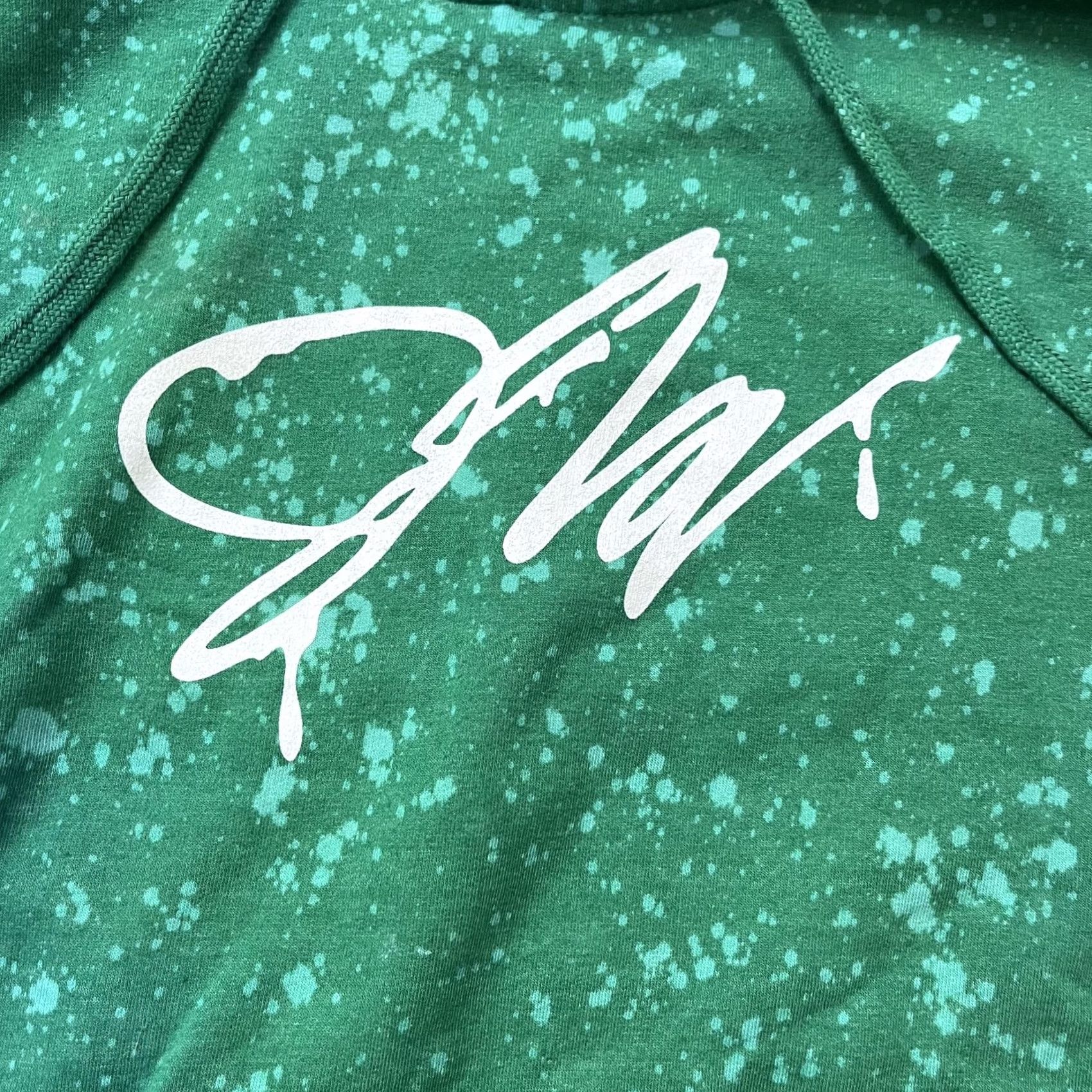 Vintage Jake Paul Hoodie Mens M Green Fanjoy Bleach Splatter J Paulers 99 Pullover Size US M / EU 48-50 / 2 - 3 Thumbnail