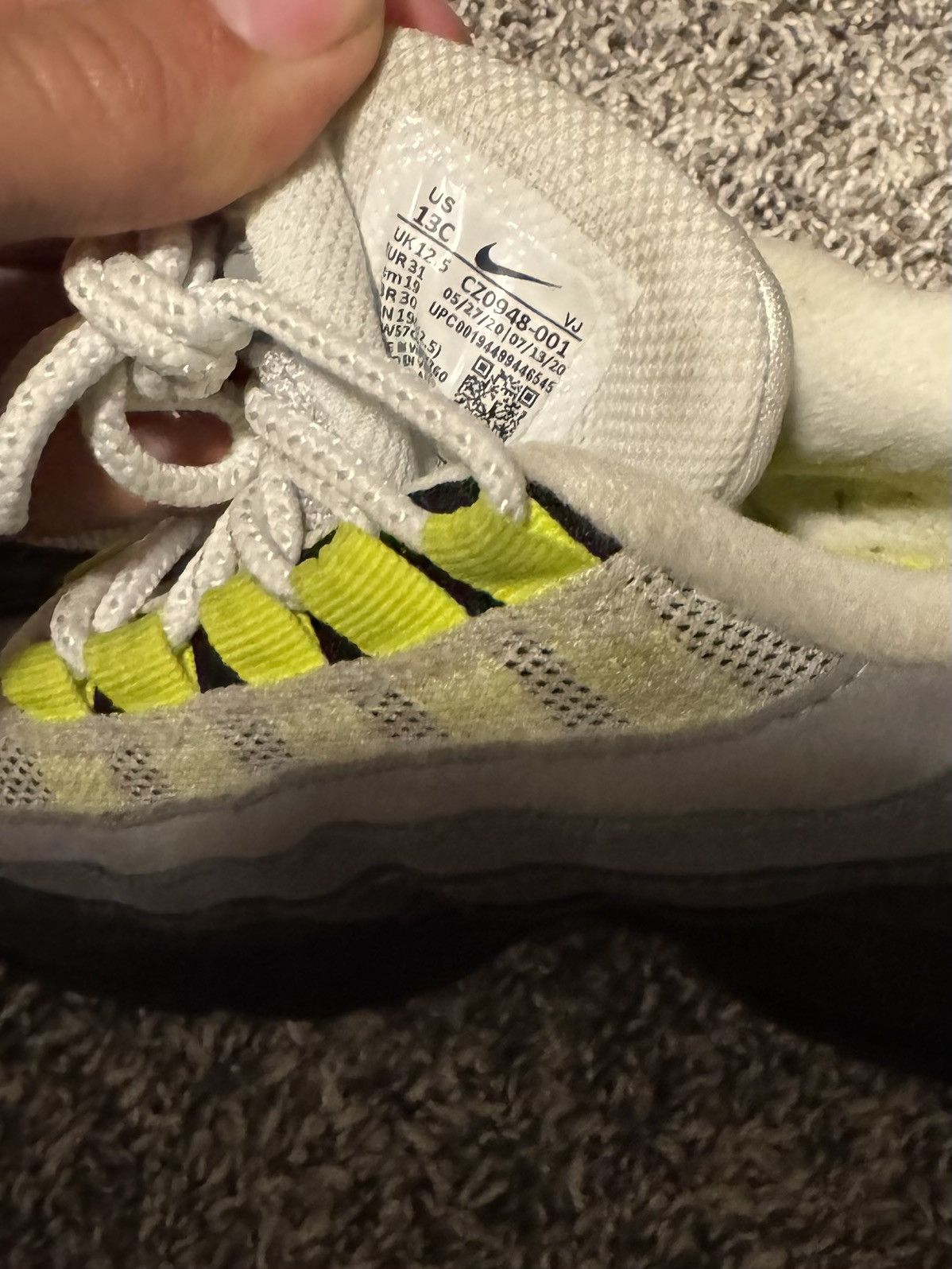 Nike Nike Air Max 95 ‘OG Neon’ Size US 4 / IT 34 - 6 Thumbnail