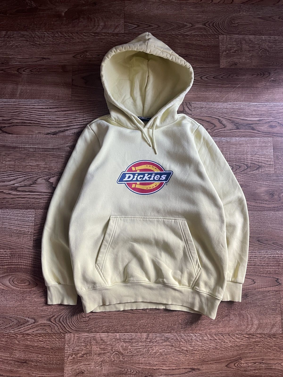 Dickies Dickies Big Logo yellow Hoodie Vintage Size US M / EU 48-50 / 2 - 1 Thumbnail