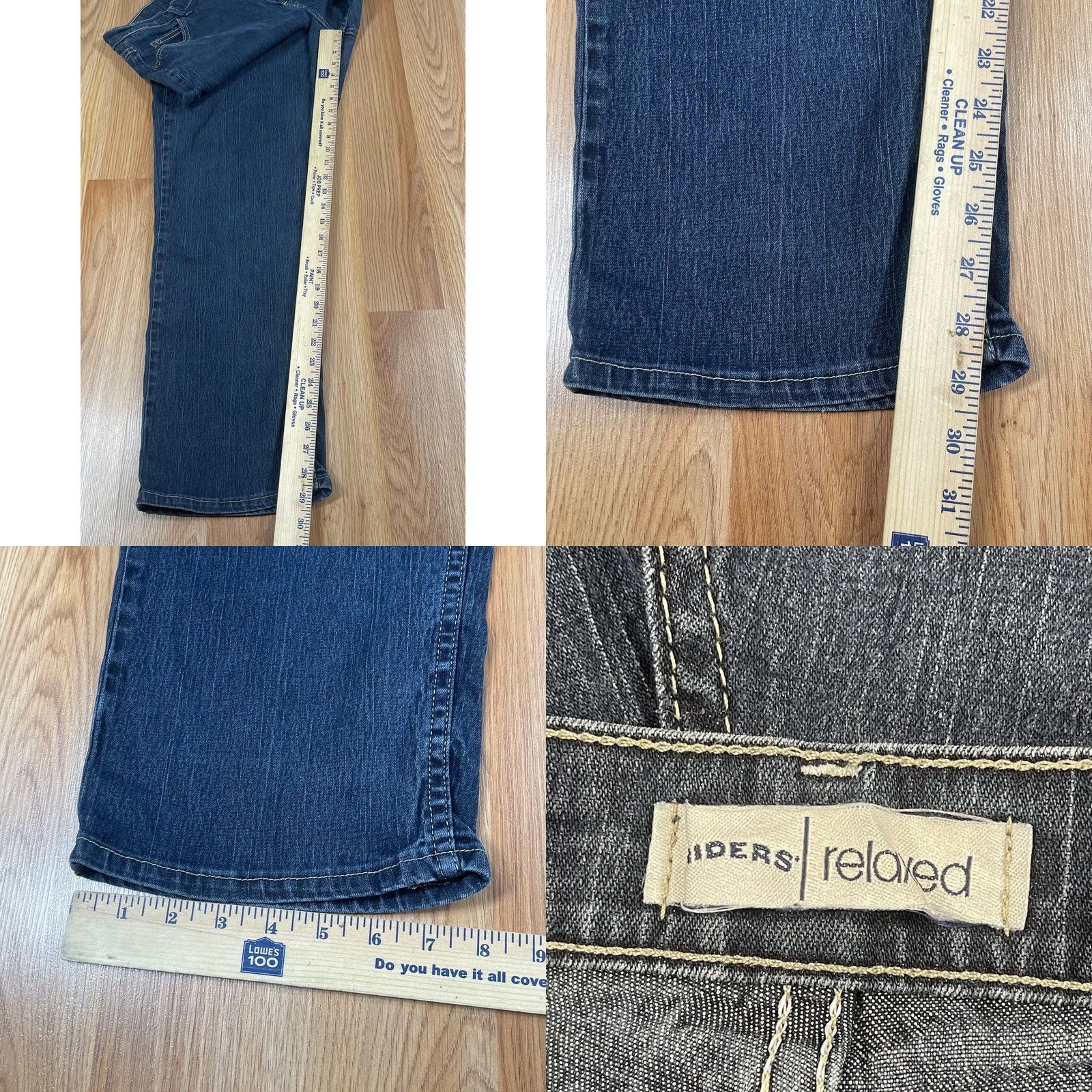Vintage Riders Jeans Women’s 16P Relaxed Straight Leg High Rise Blue Wash Denim Pants Jeans Shirt? Size 38" / US 16 / IT 52 - 8 Thumbnail