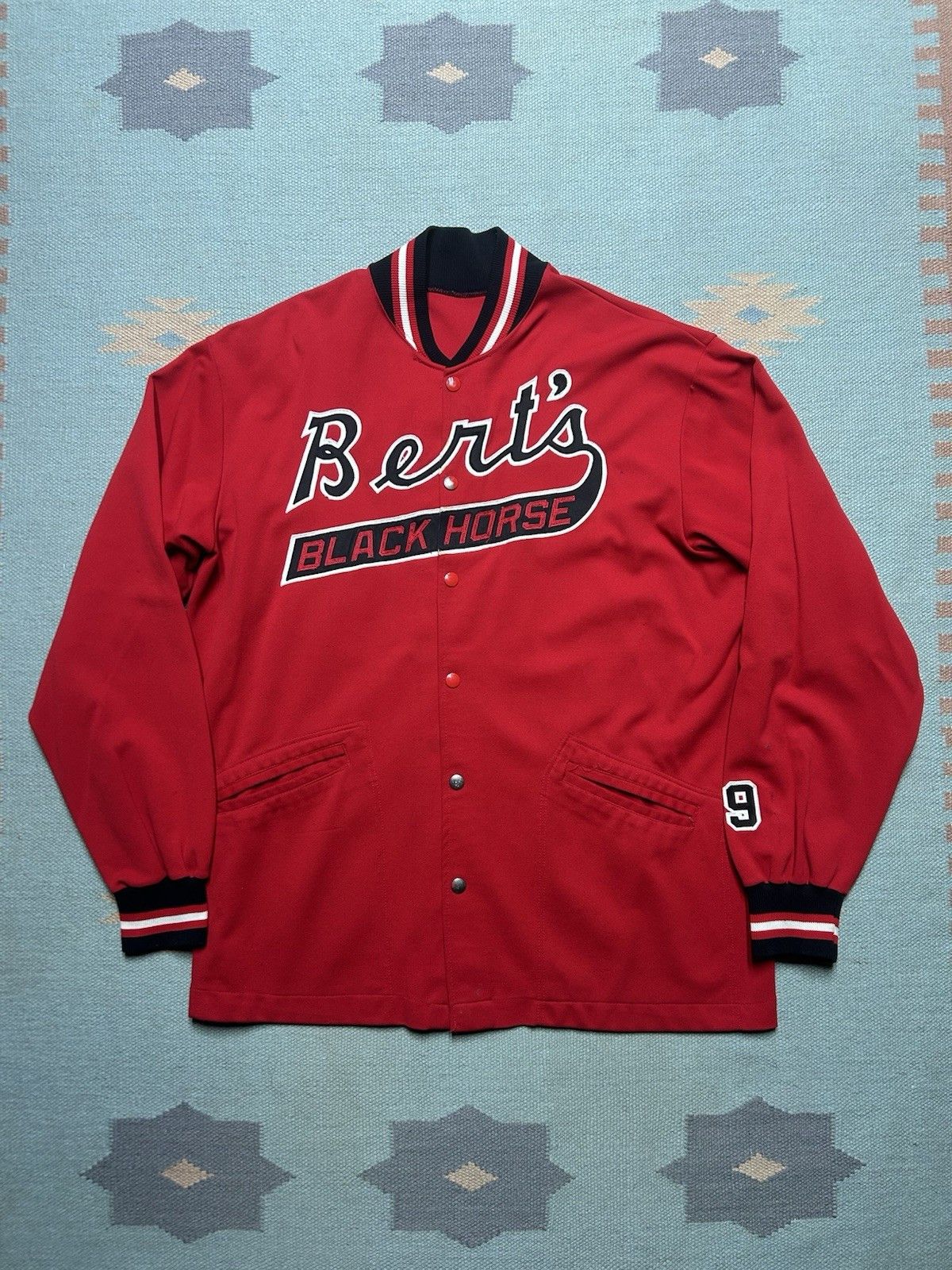 Vintage VTG 70 felco jacket Bert’s black horse saloon Detroit jazz L Size US L / EU 52-54 / 3 - 1 Thumbnail